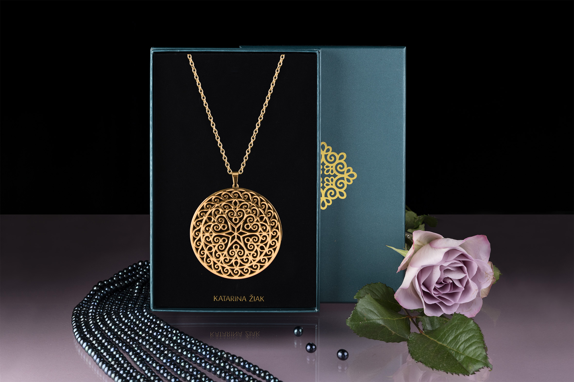 Prívesok drotársky ornament kruh 3