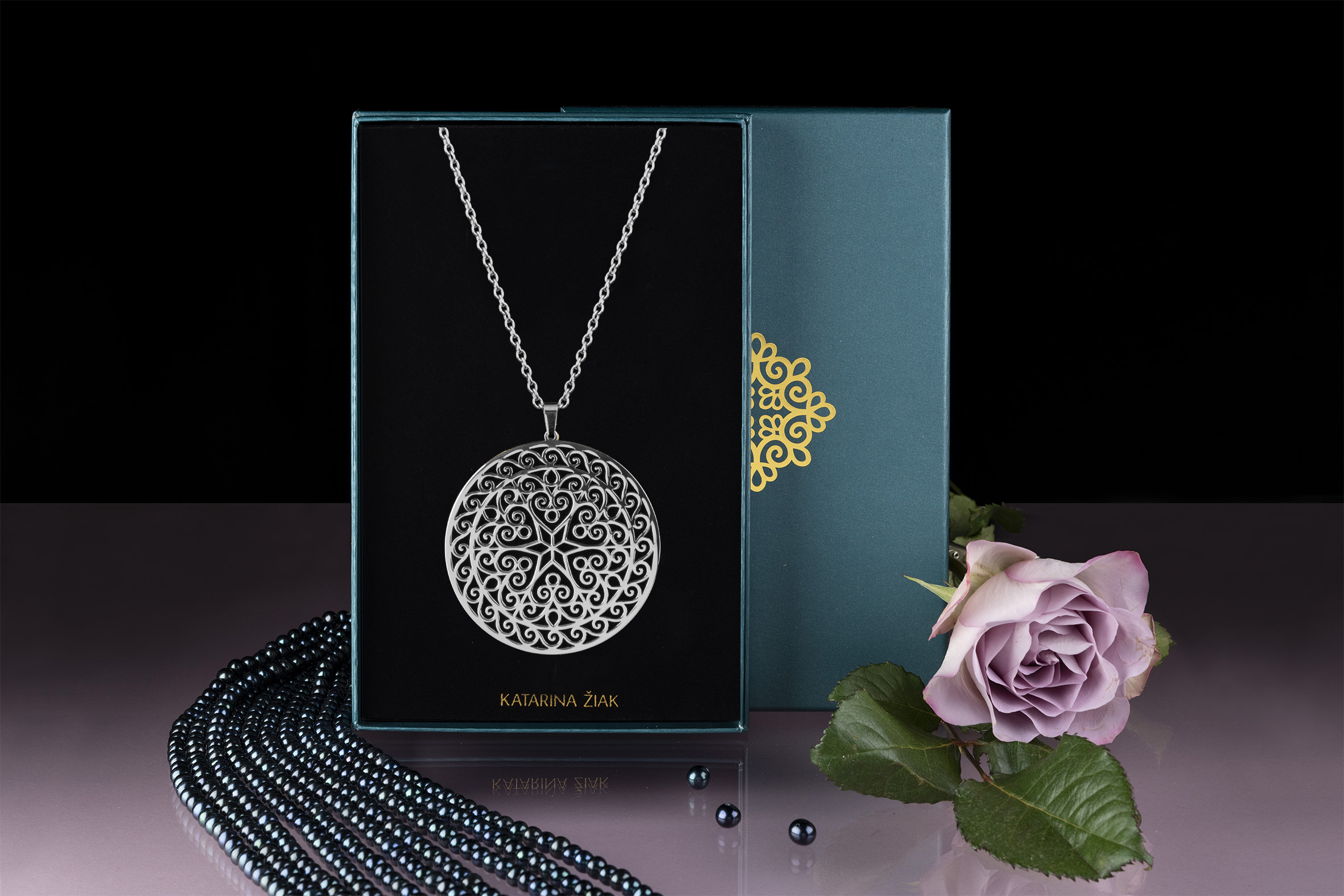 Prívesok drotársky ornament kruh 3