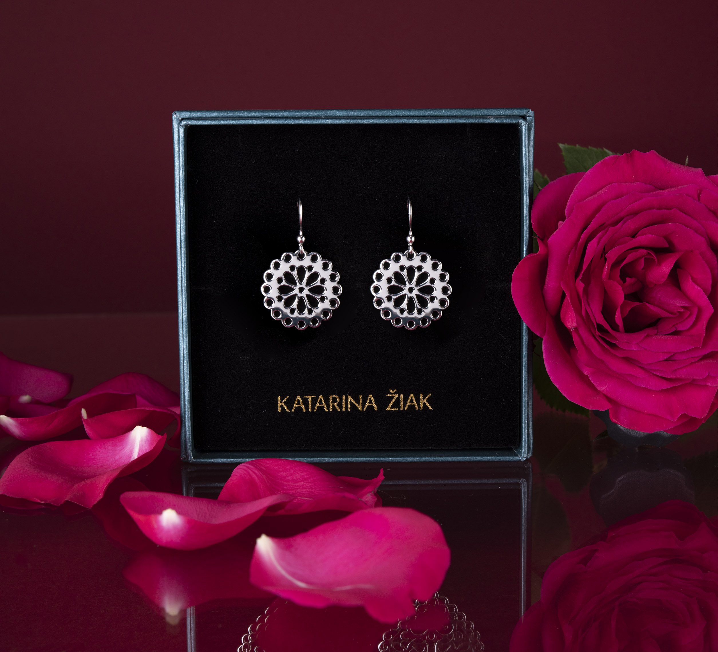 Náušnice FOLK margarétka 1