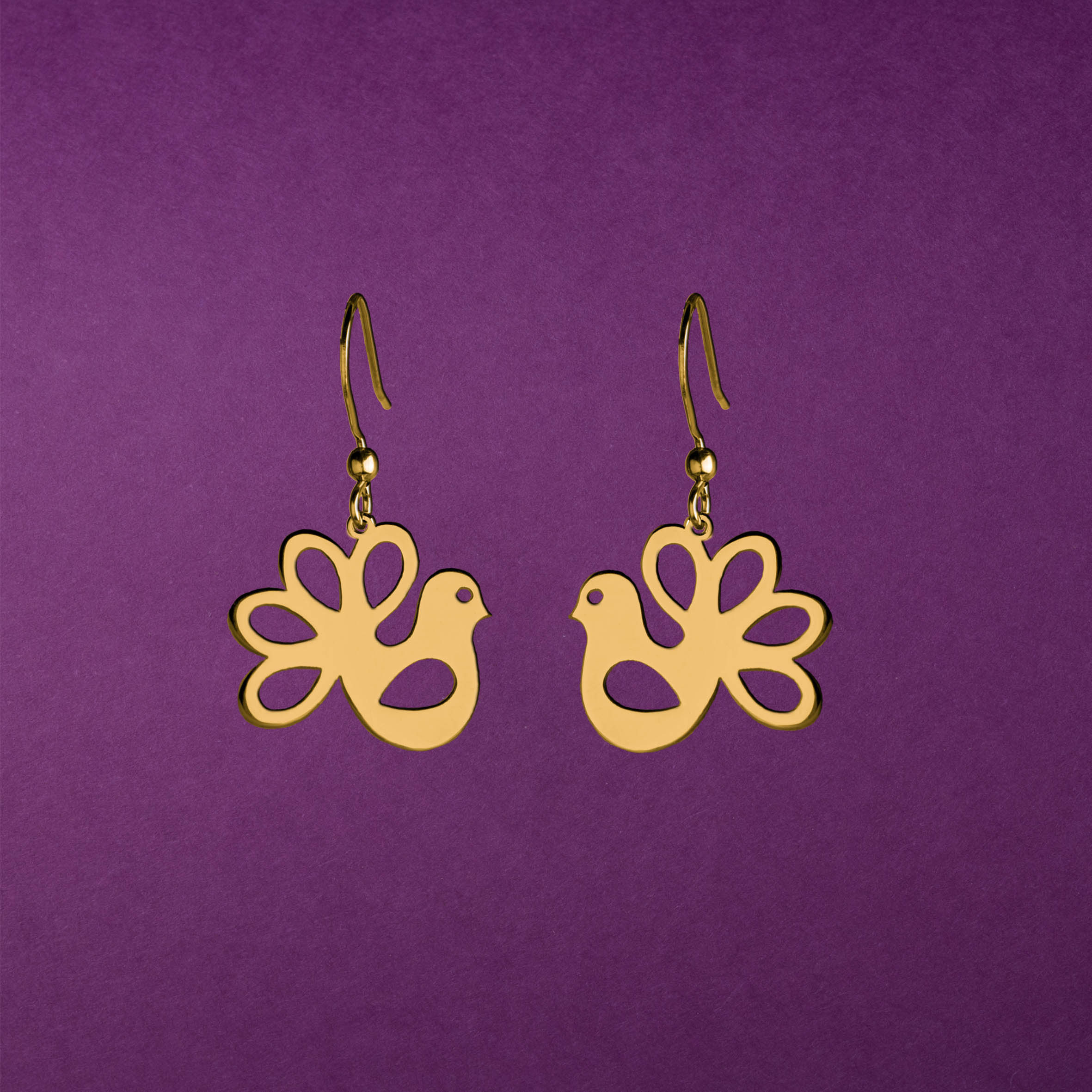 Náušnice holubice mini