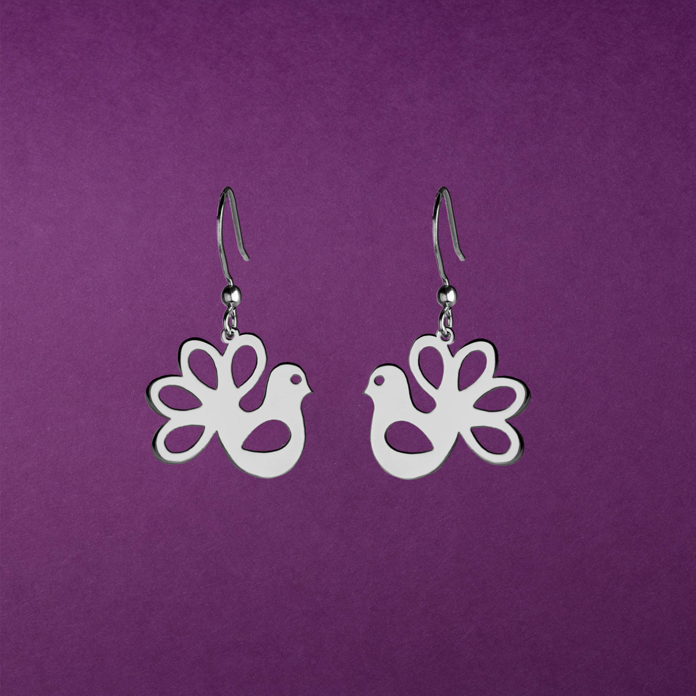 Náušnice holubice mini