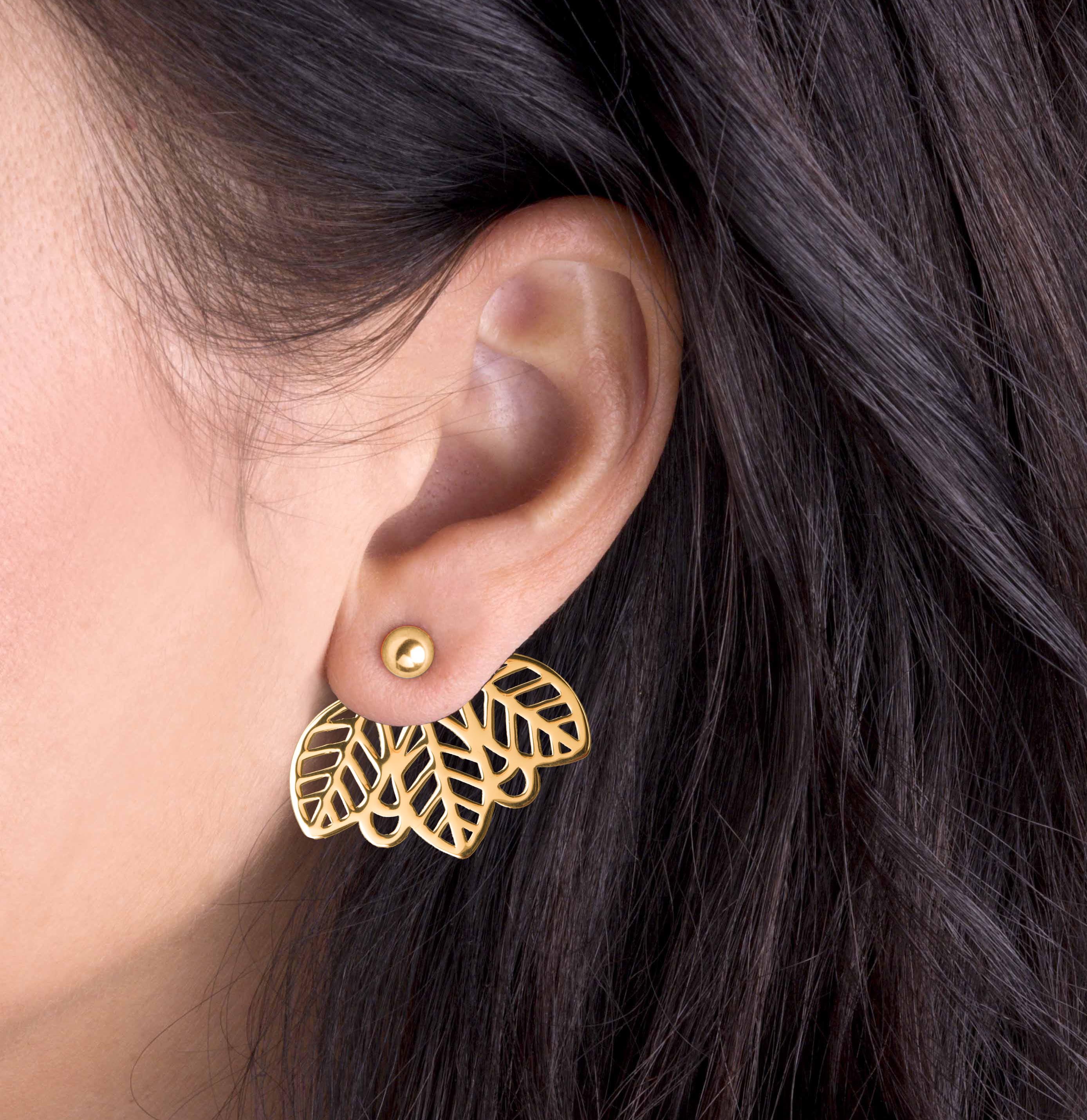 Záušnice listy - malý vejárik 1