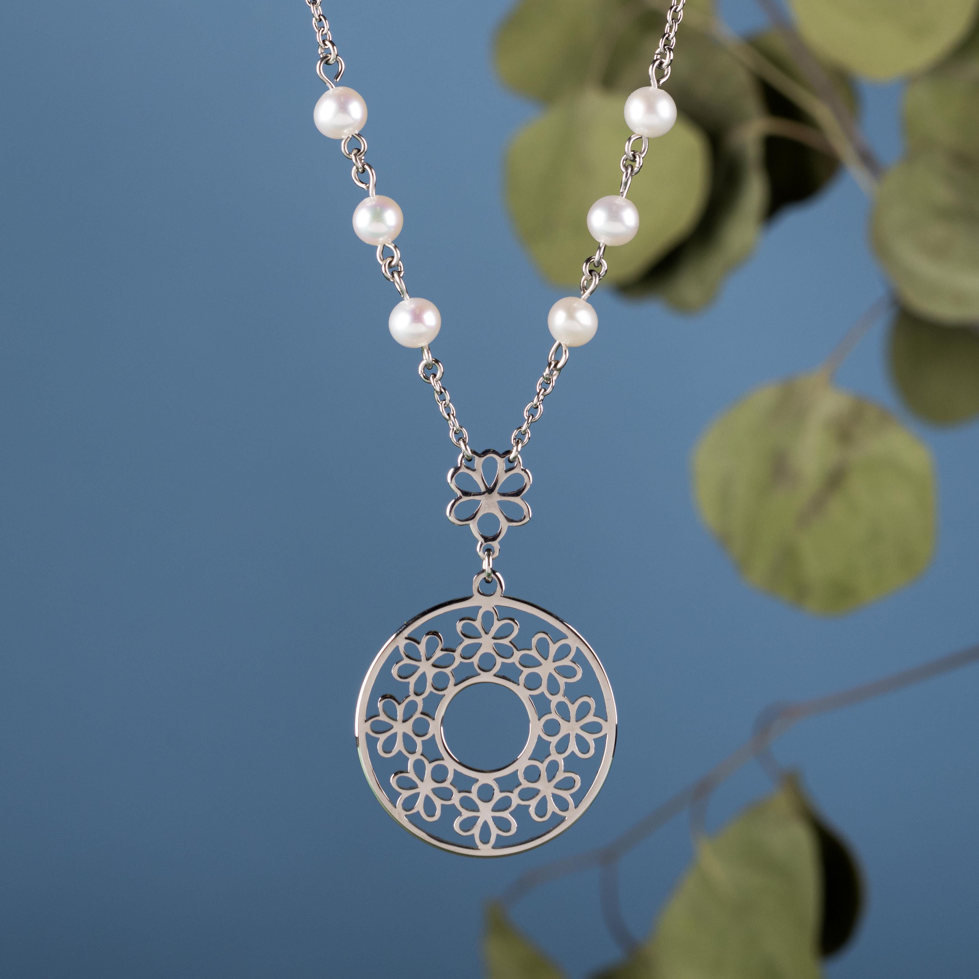 Náhrdelník Ábelovská margarétka - kruh 3 cm