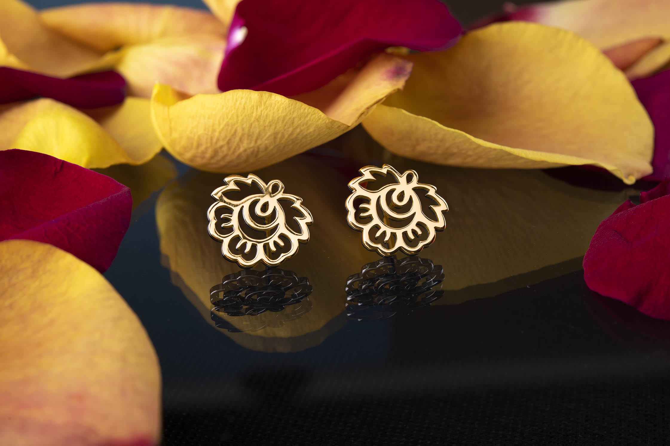 Napichovacie Ábelová náušnice - kvietok 2