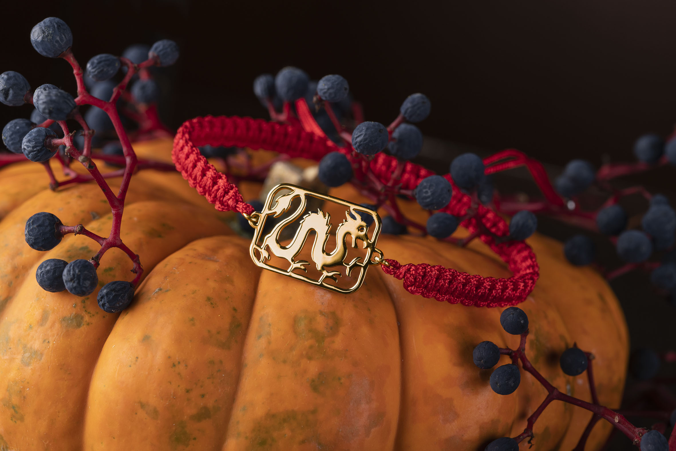 Náramok drak - šnúrka