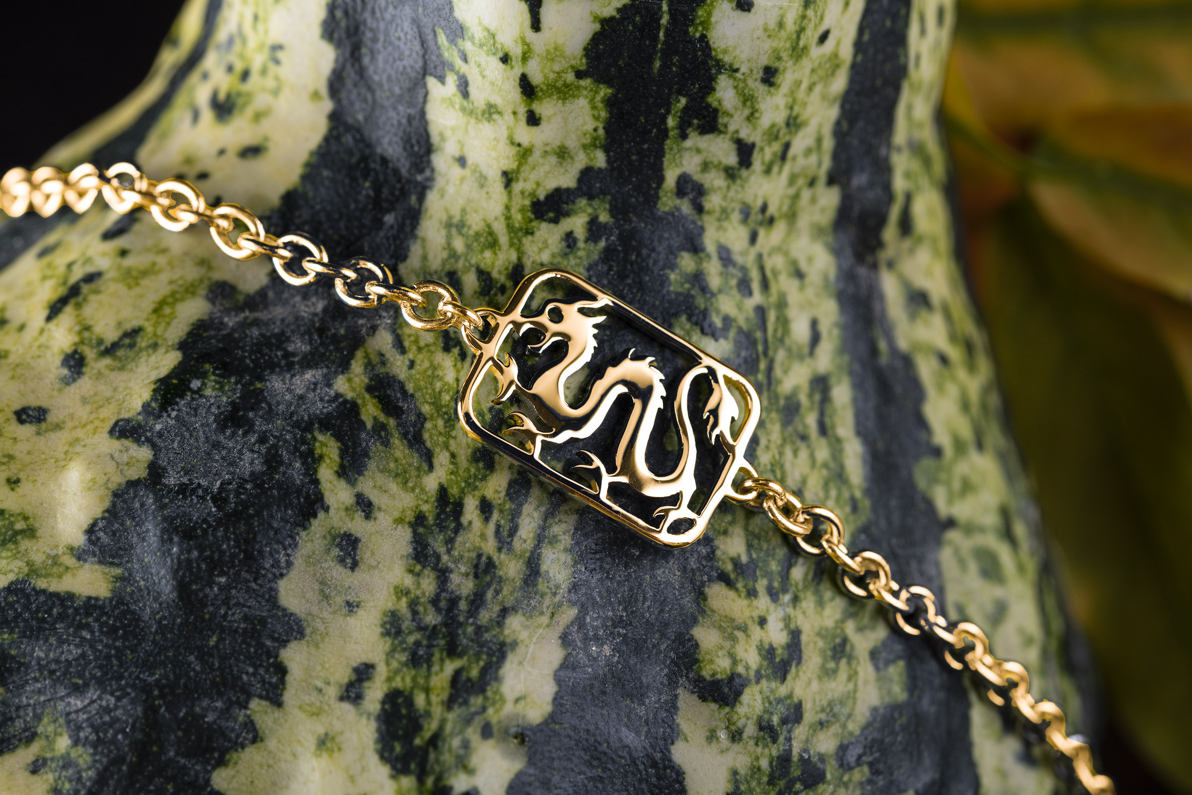 Náramok drak - retiazka