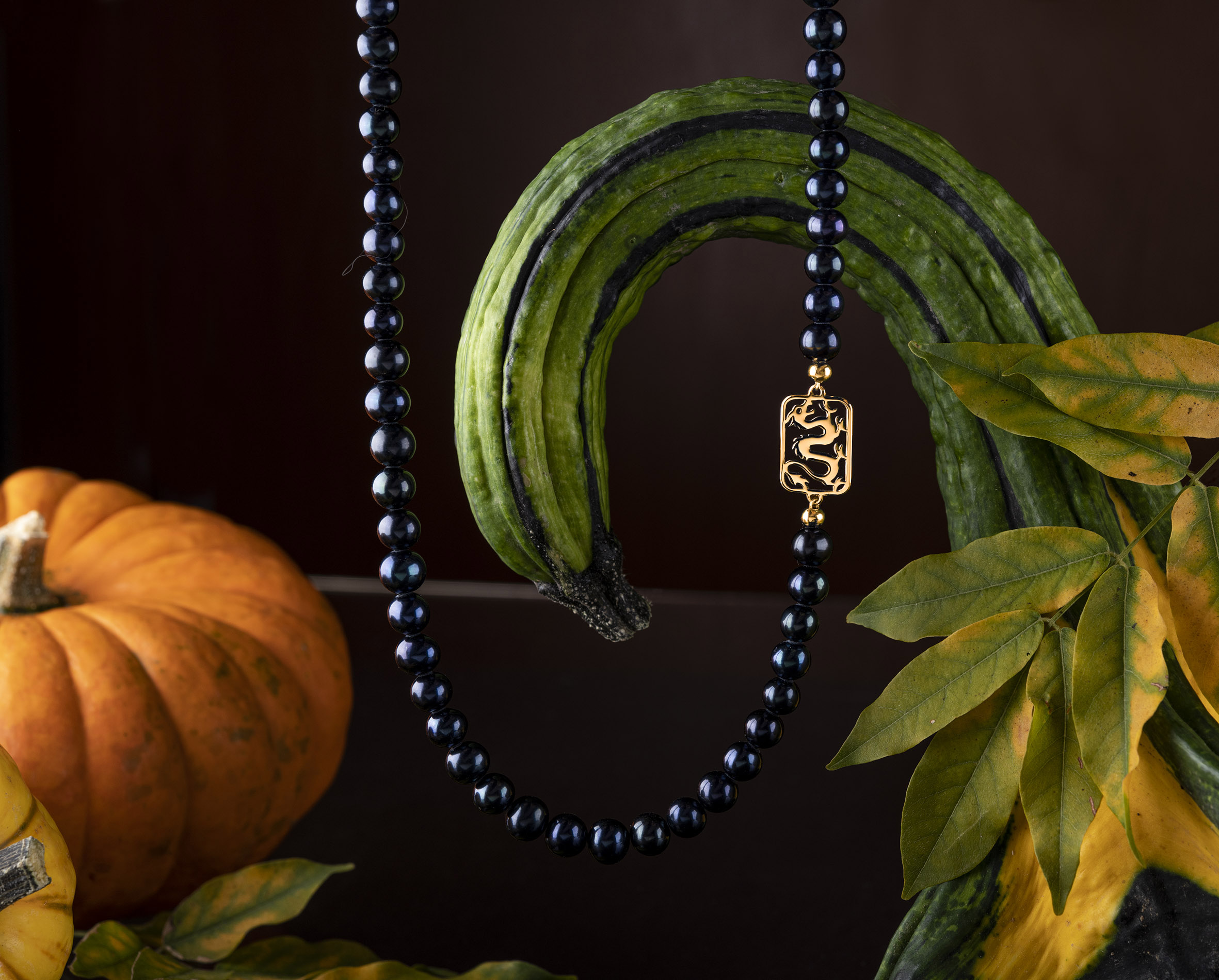 Perlový náhrdelník drak 1