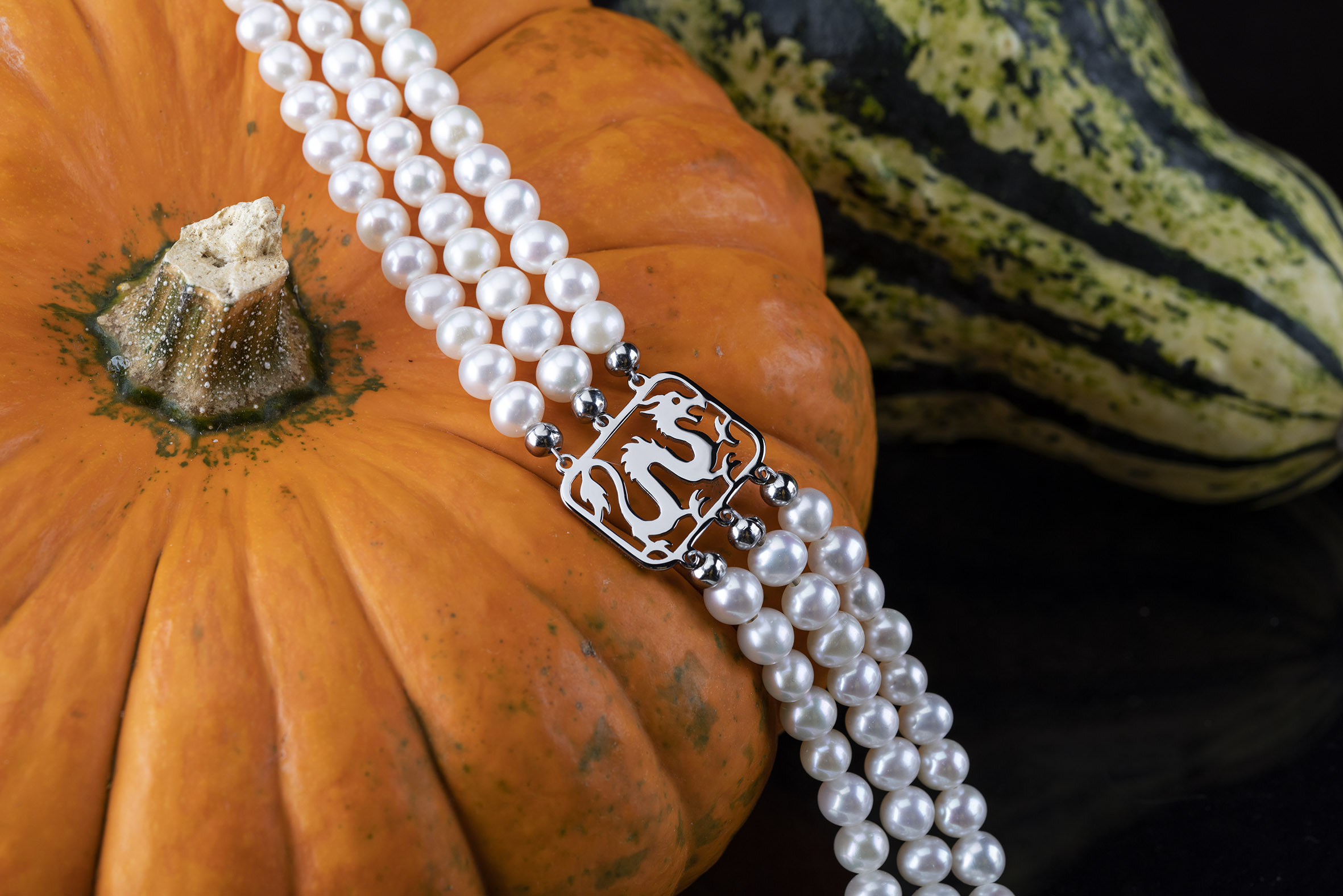 Perlový náhrdelník drak 2