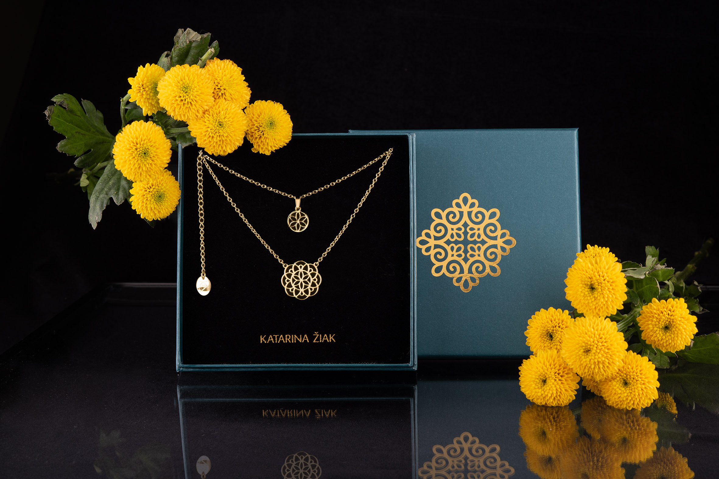 Dvojradový náhrdelník Kvet života – kruh