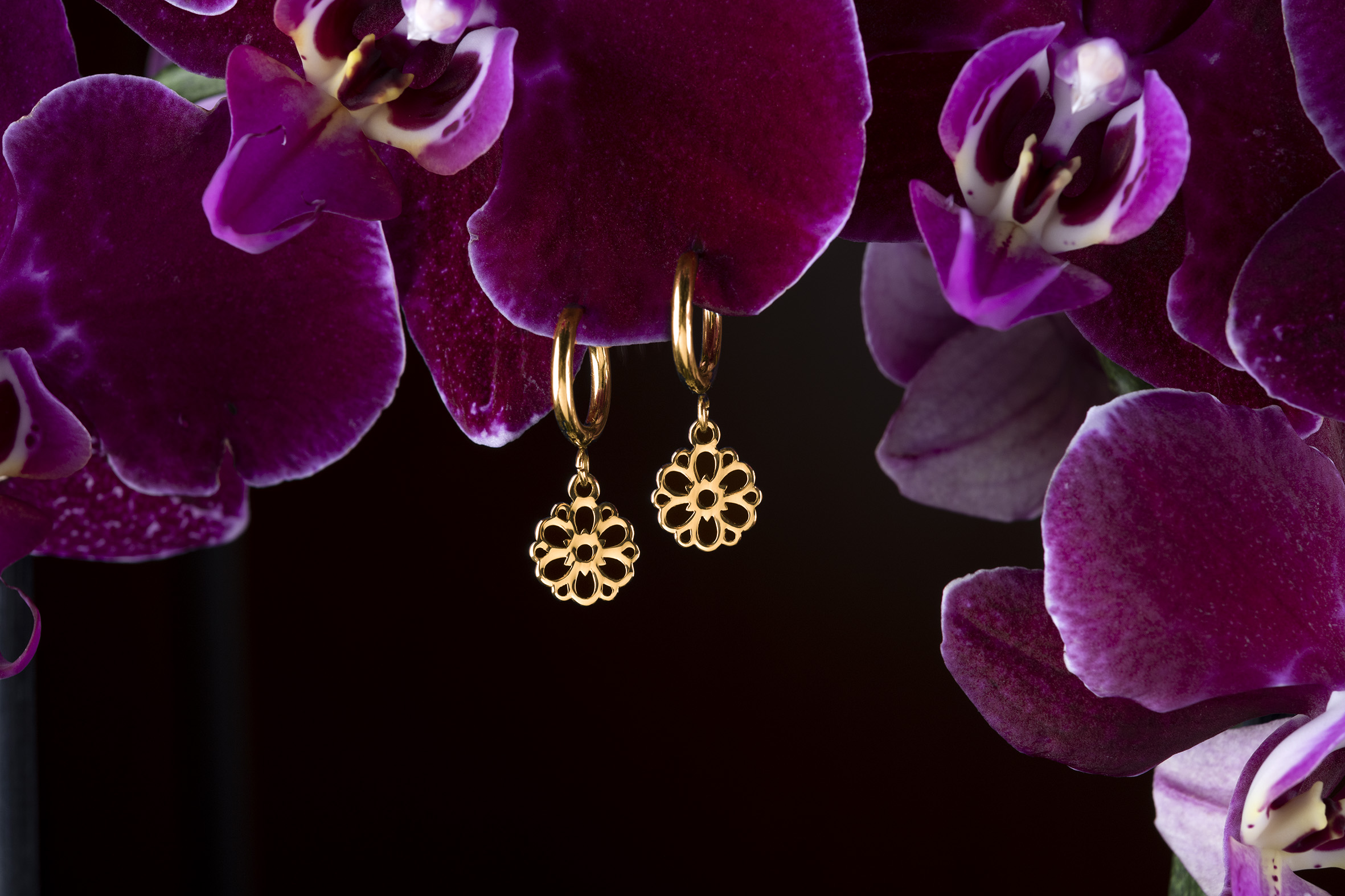 Náušnice Ábelová kvietok 3