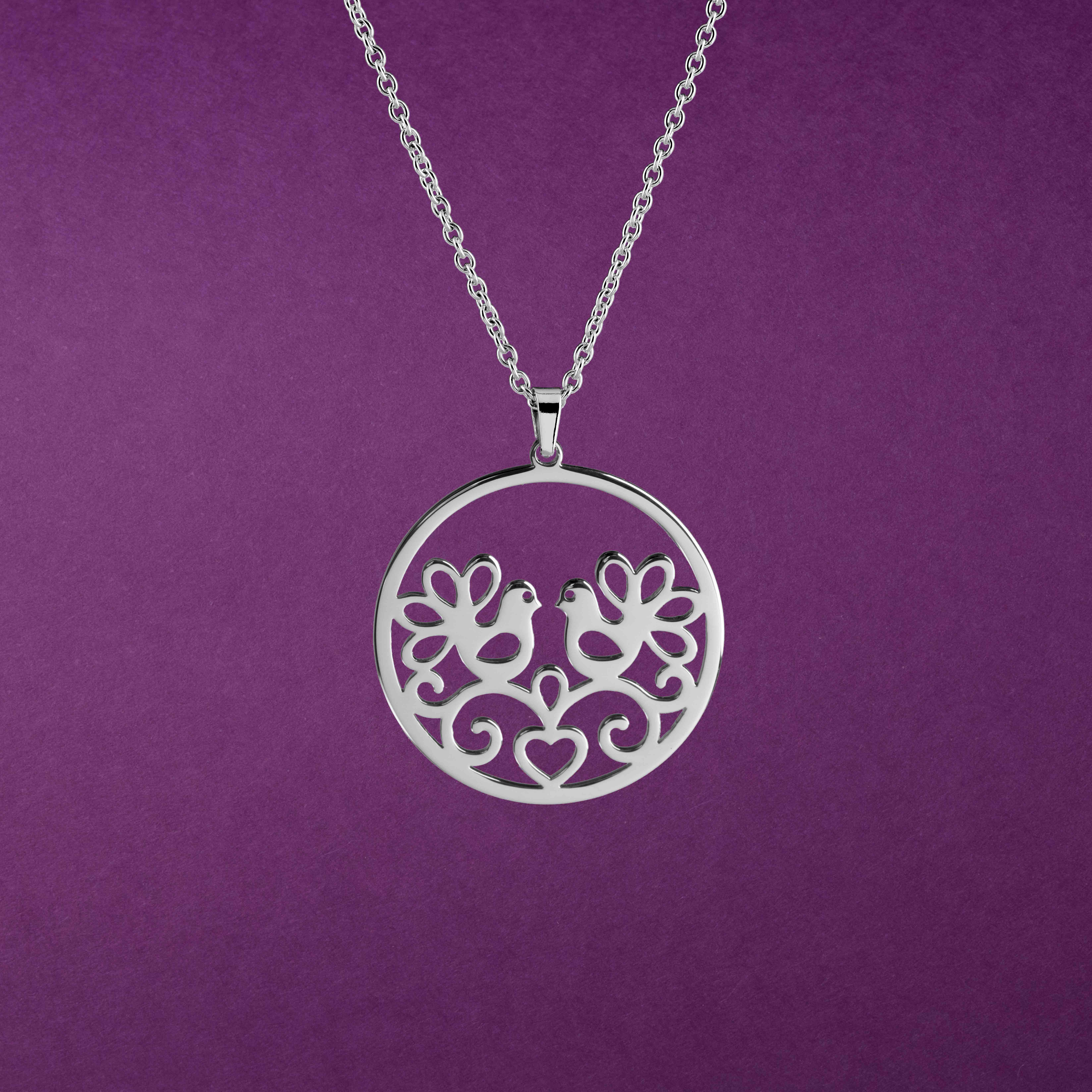 Prívesok holubice – kruh