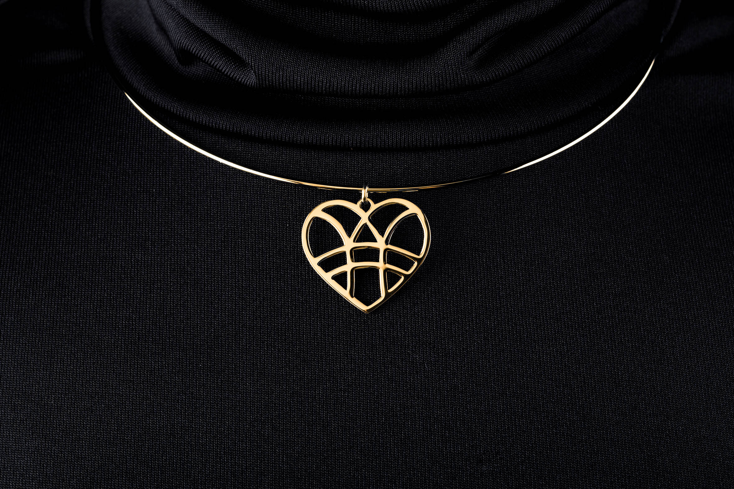 Obručový náhrdelník srdce - Iba tebe