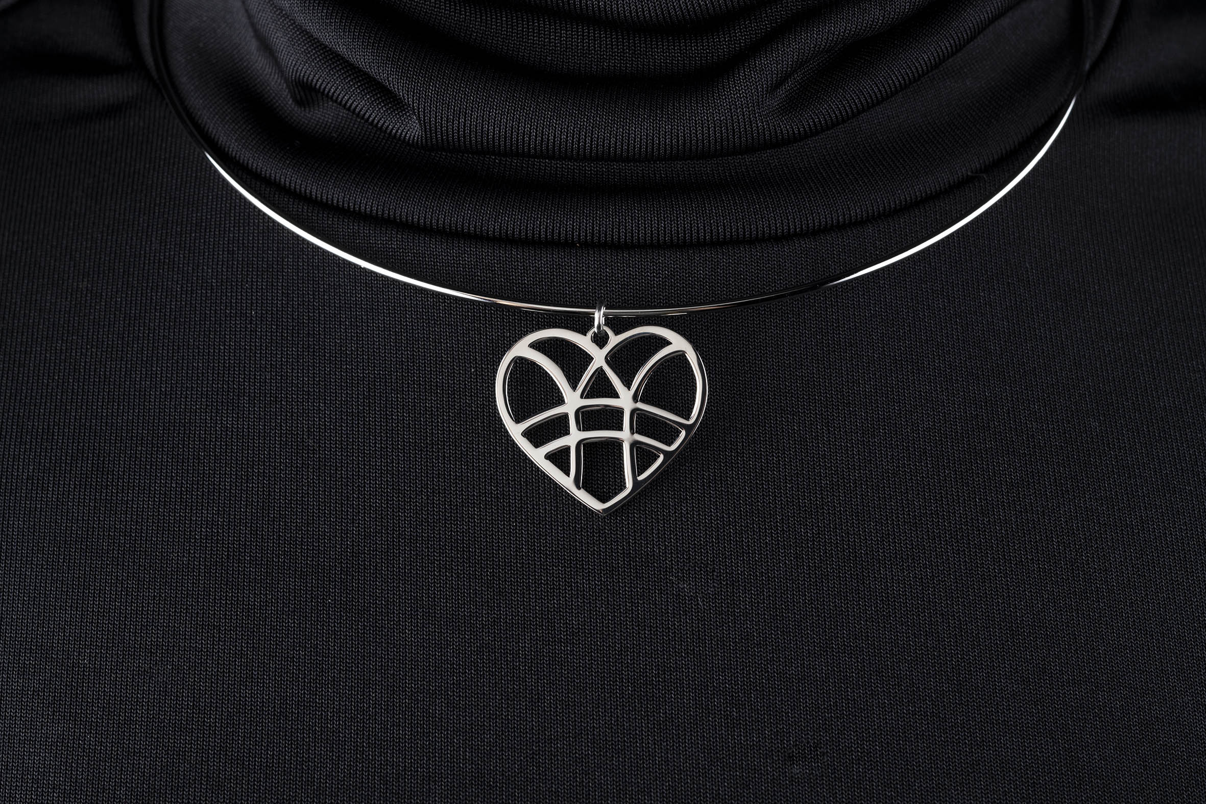 Obručový náhrdelník srdce - Iba tebe