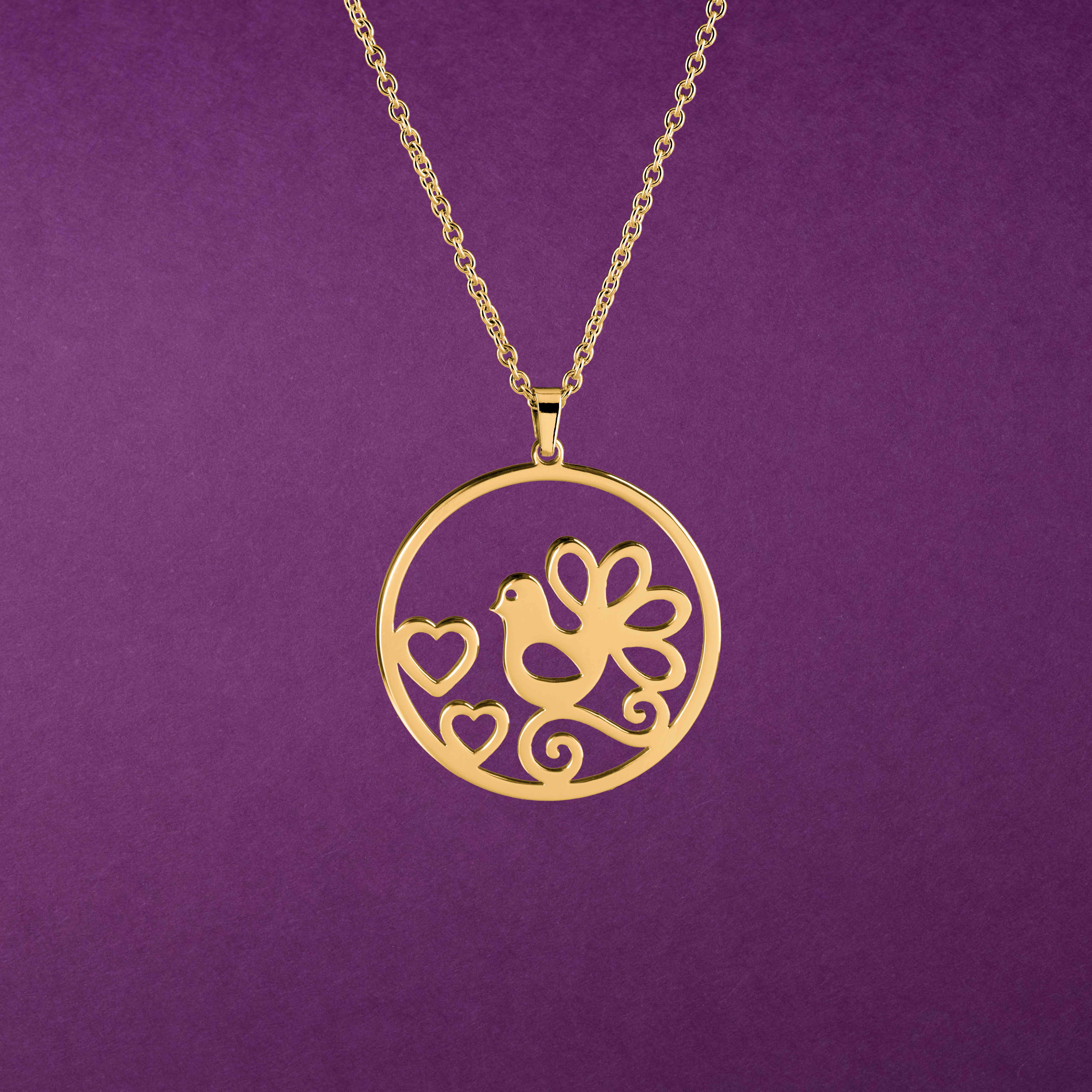 Prívesok holubica - kruh