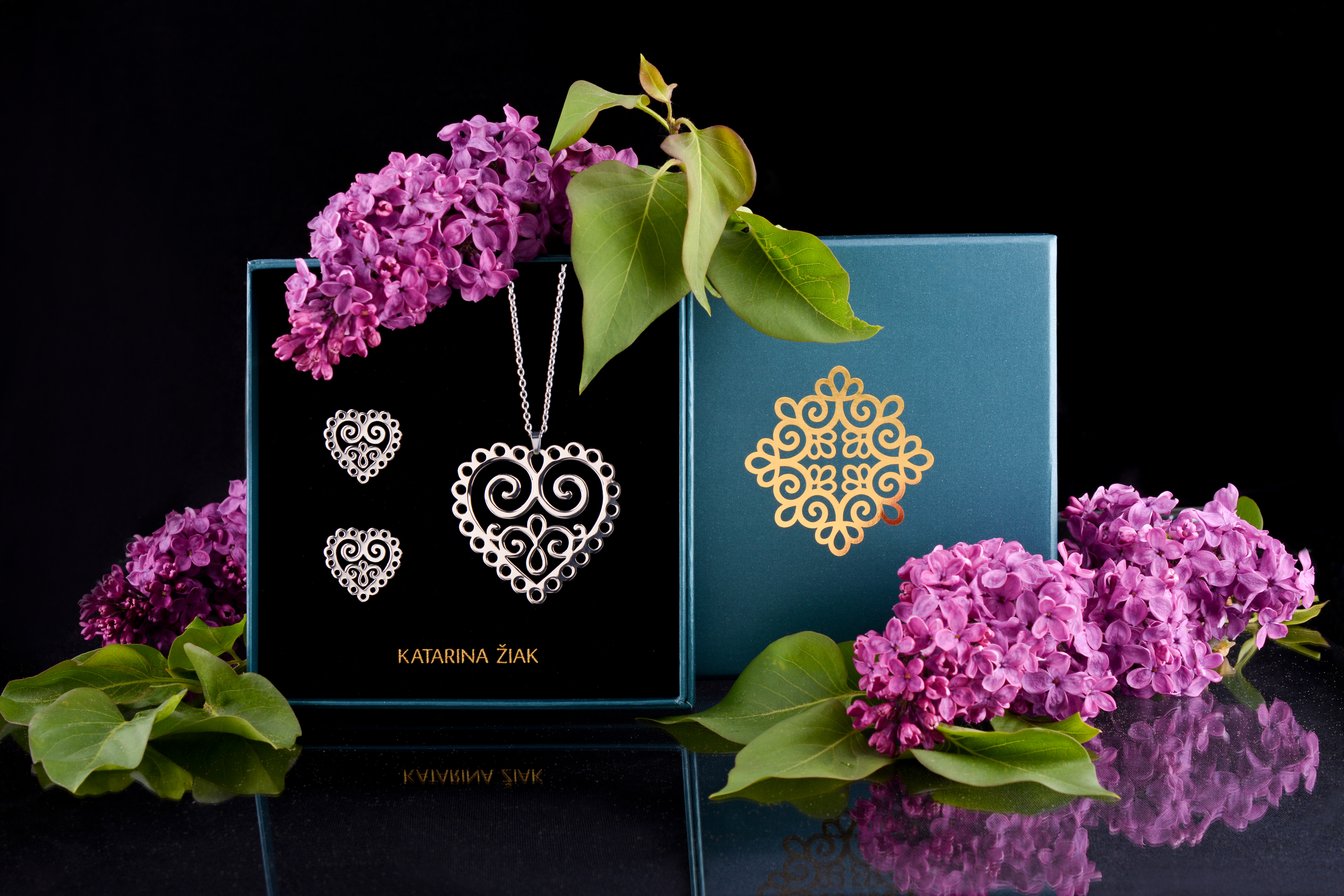 Prívesok srdce ornament 1