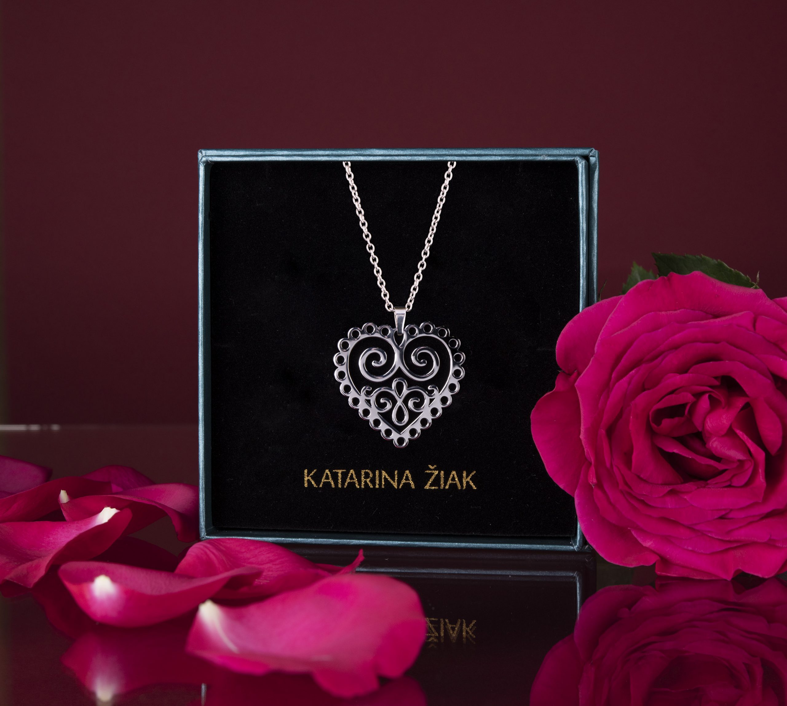 Prívesok srdce ornament 1