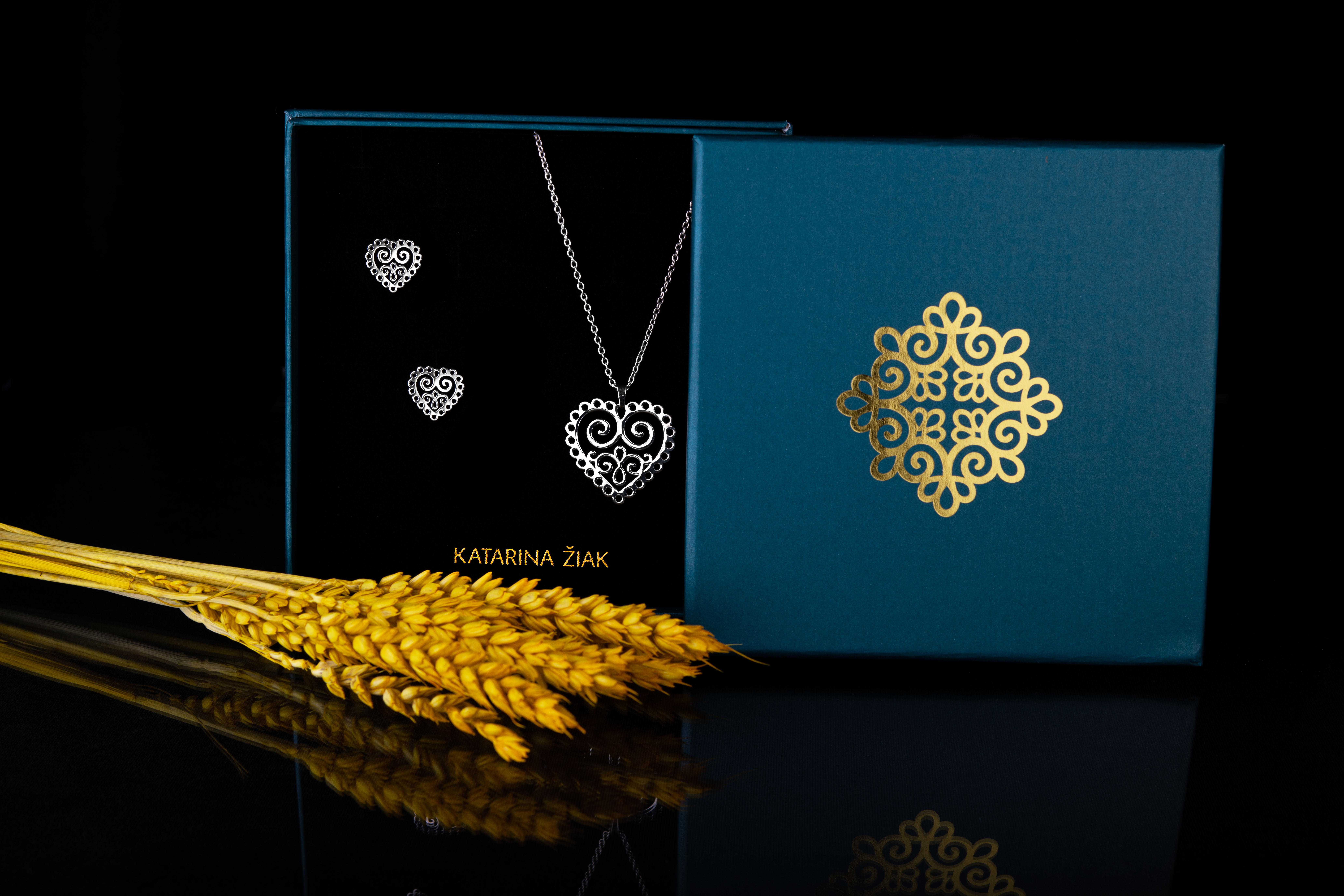 Prívesok srdce ornament 1