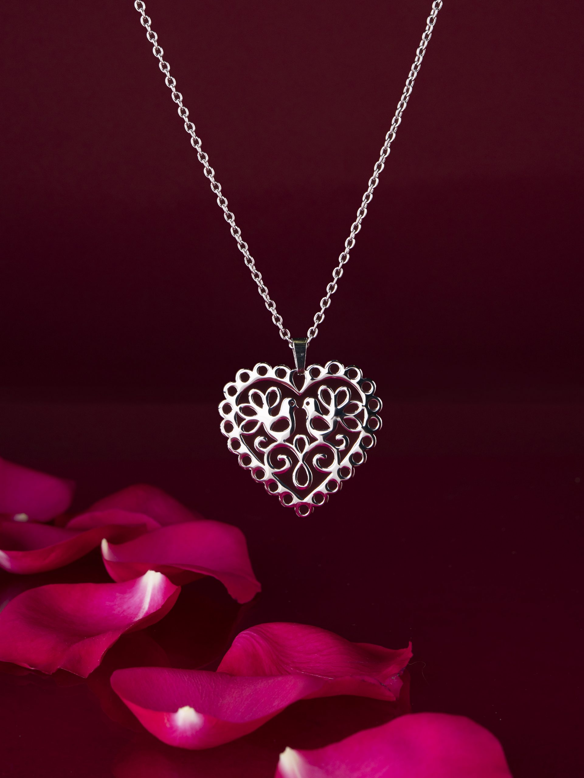 Prívesok srdce holubice 1