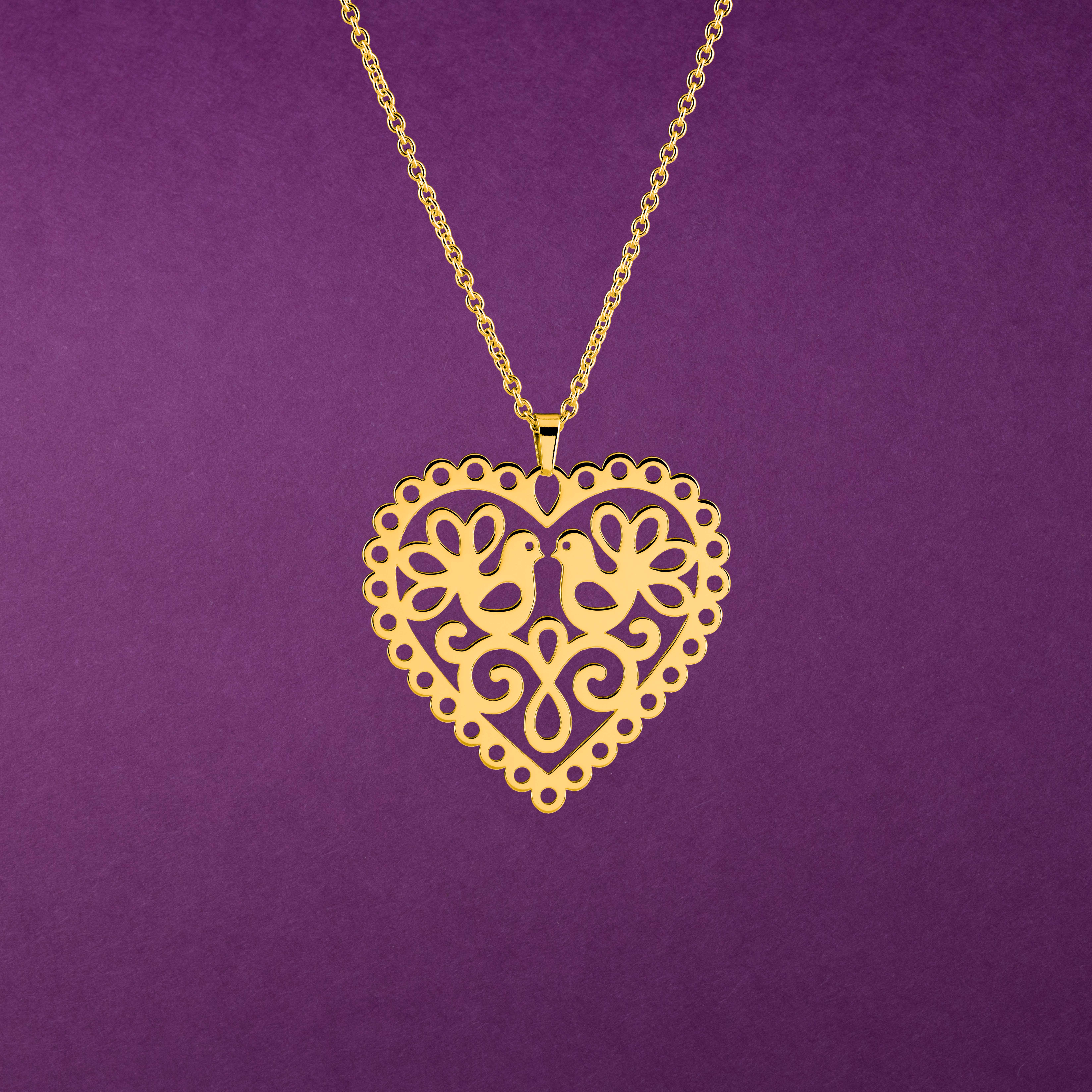 Prívesok srdce holubice 1