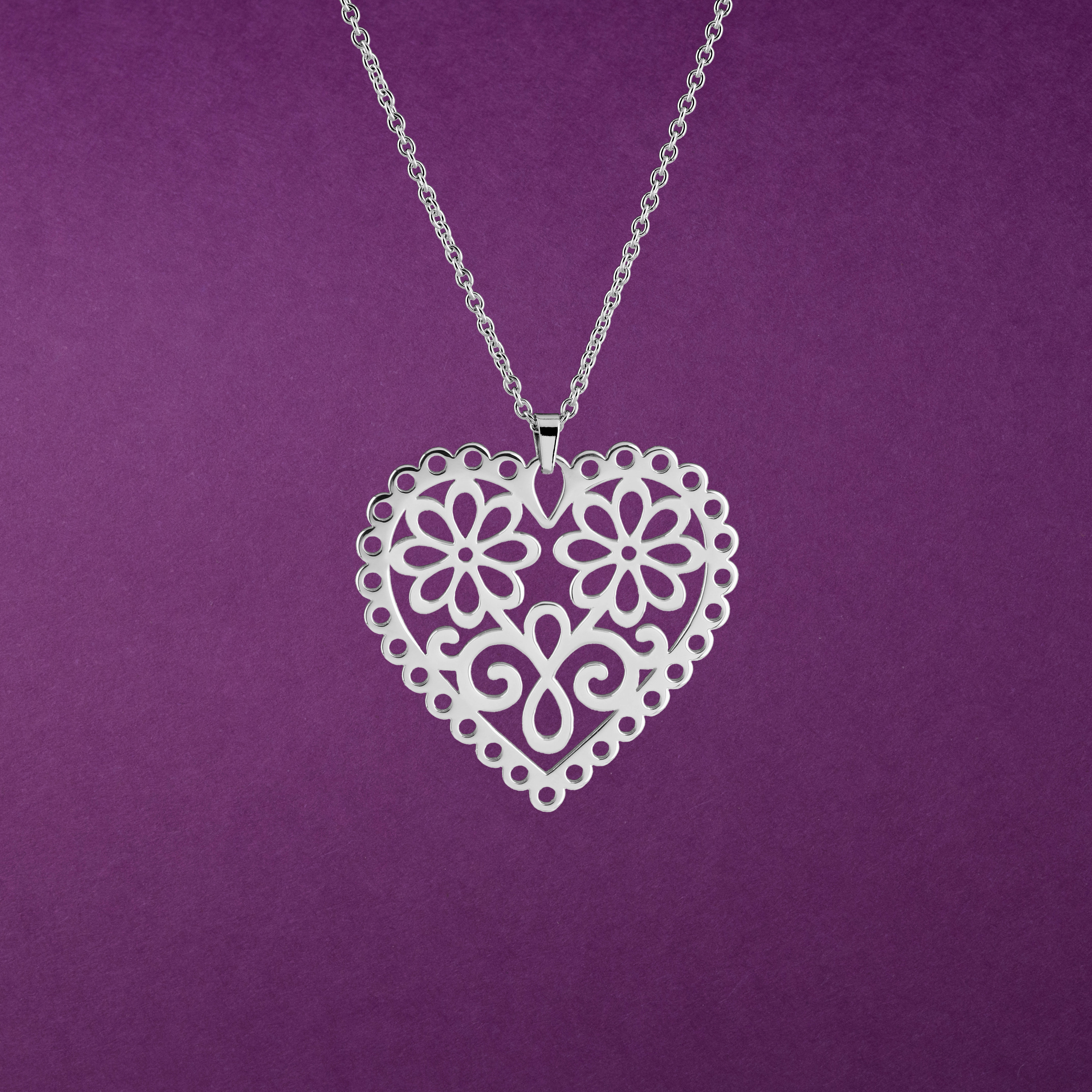 Prívesok srdce margaréty 1