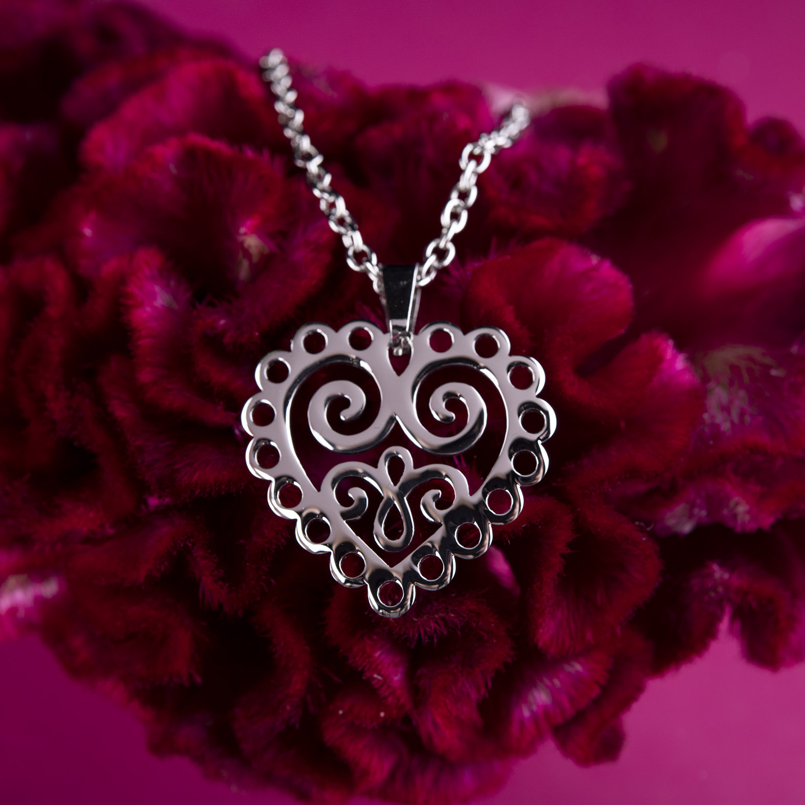 Prívesok srdce ornament mini 1