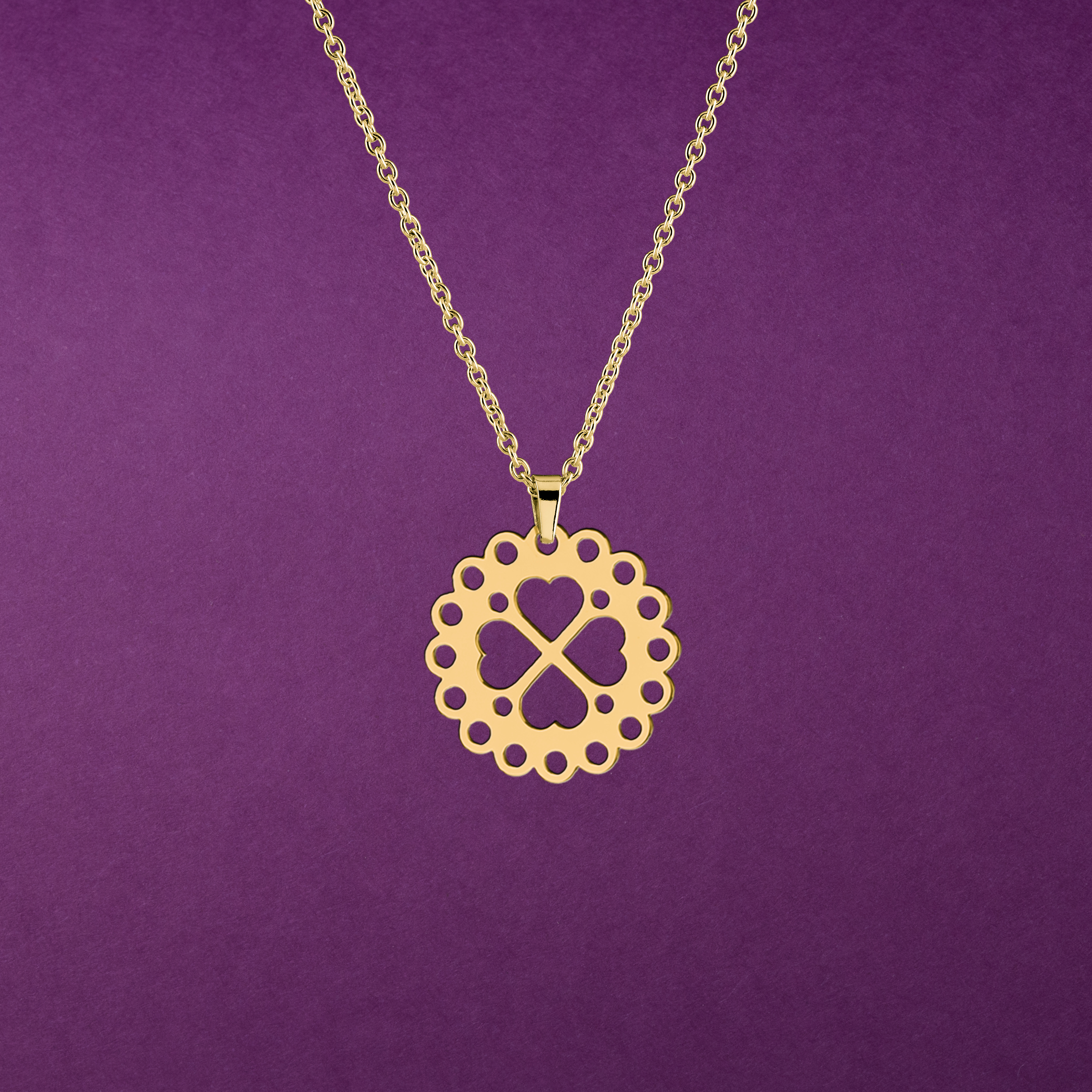 Prívesok FOLK štvorlístok 1