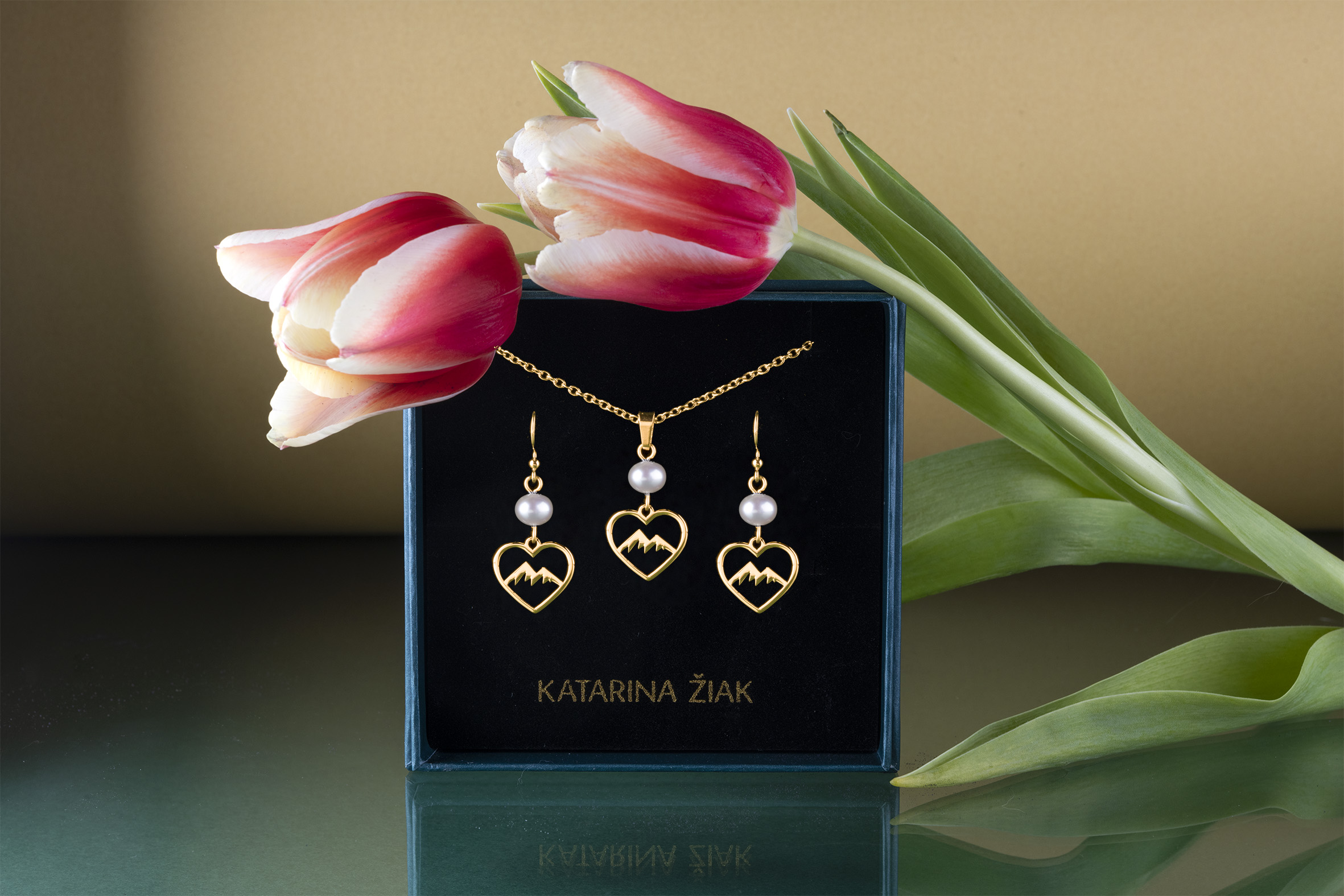 Set - srdce hory  + perly