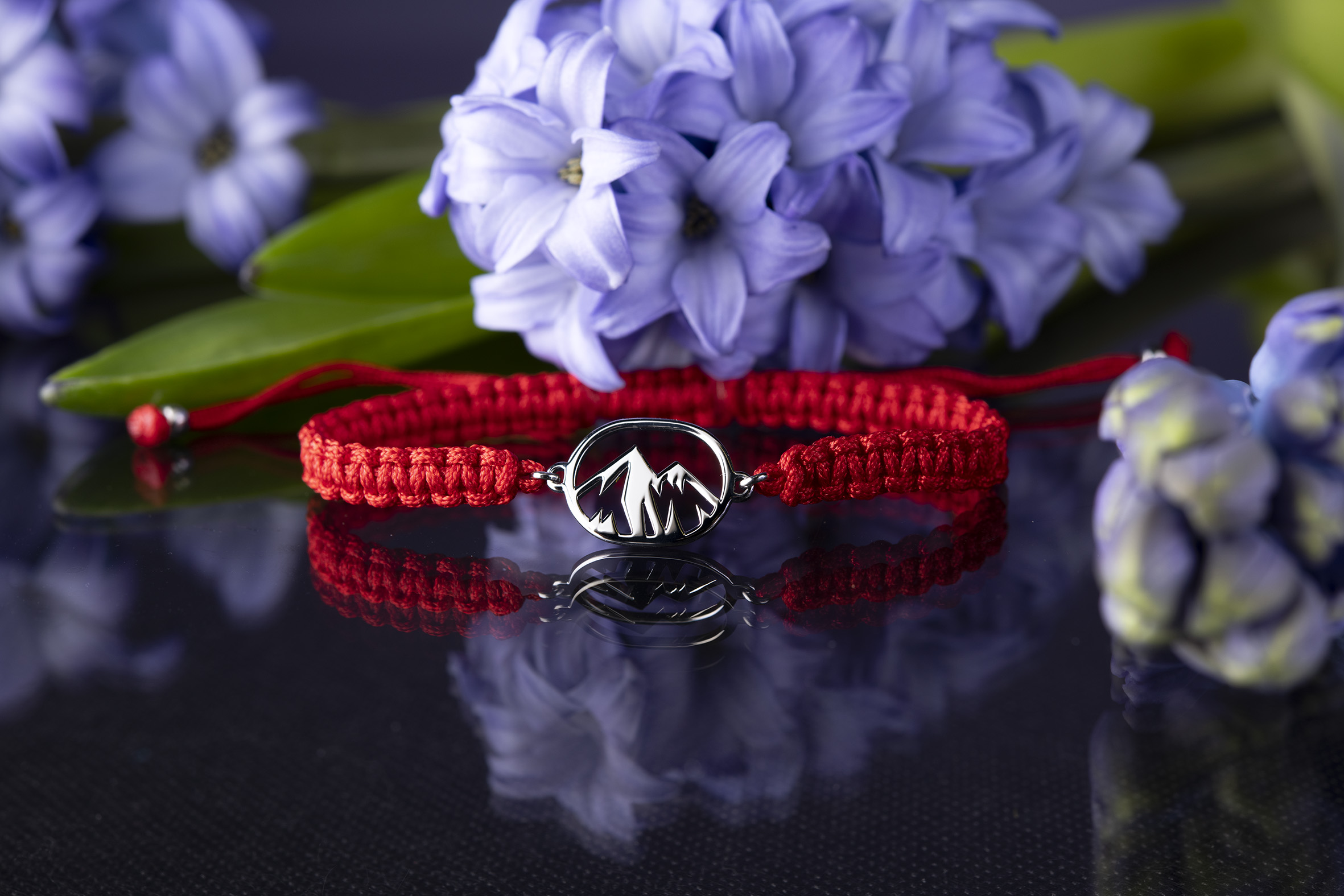 Náramok - ovál hory 1 – šnúrka