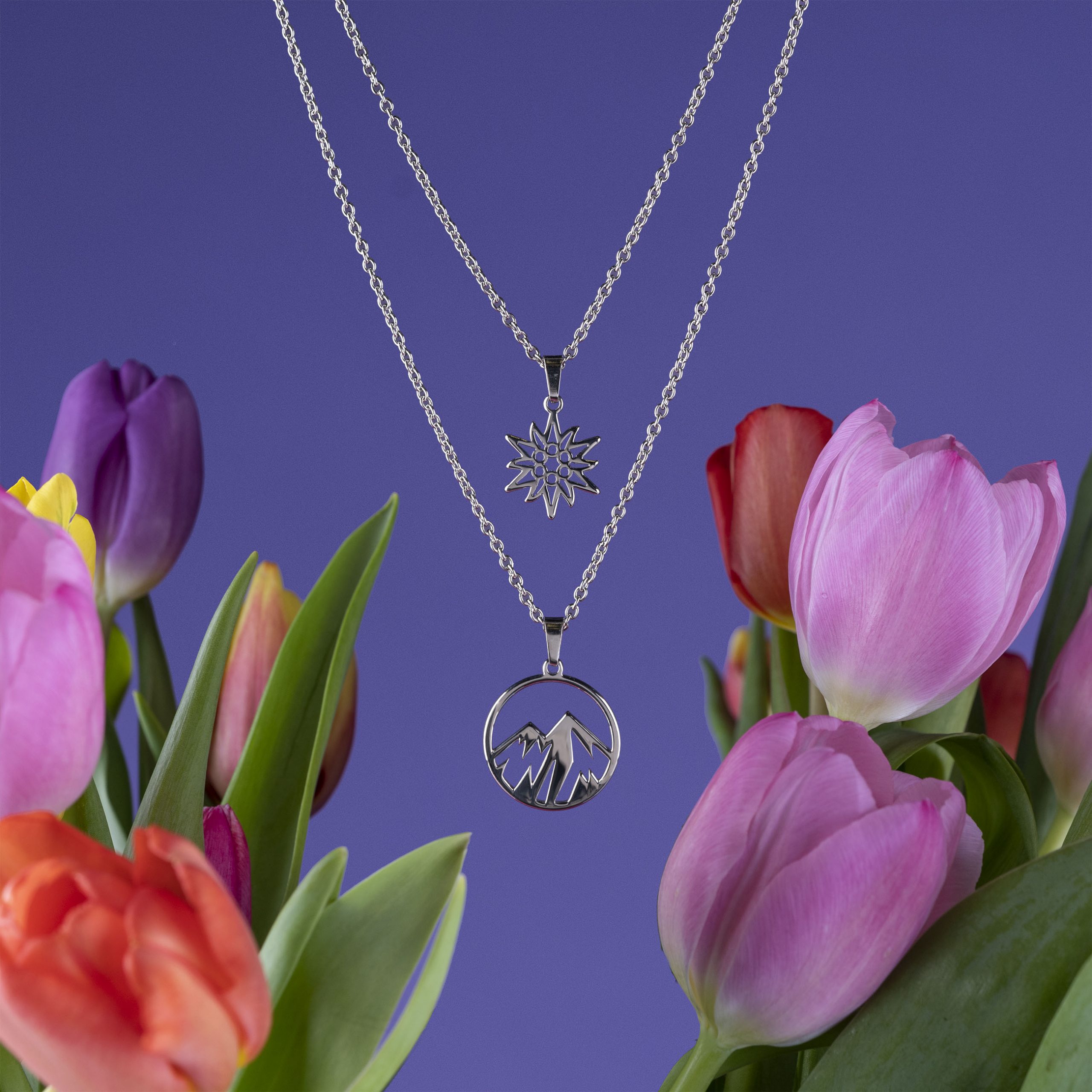 Dvojradový náhrdelník - hory kruh 1