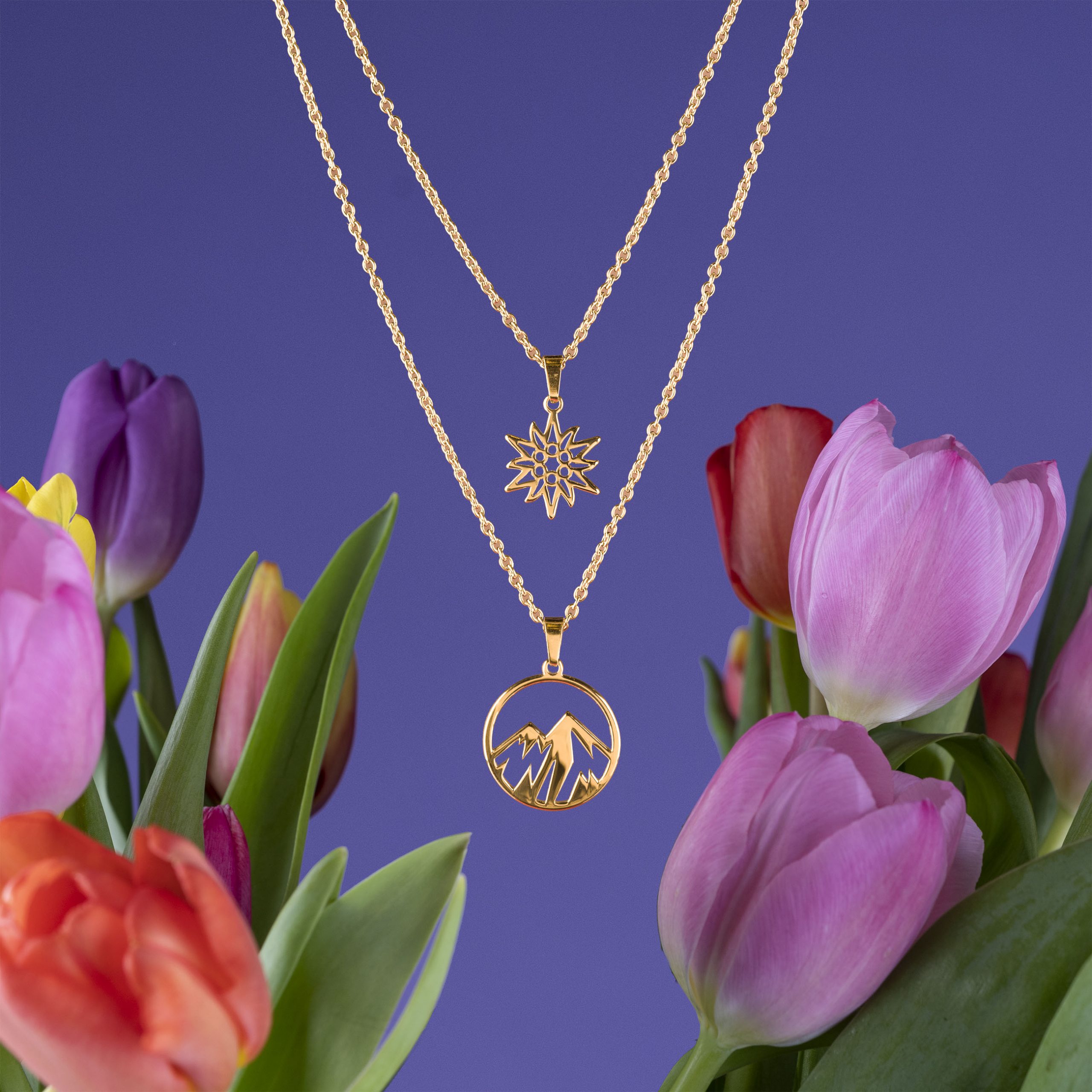 Dvojradový náhrdelník - hory kruh 1