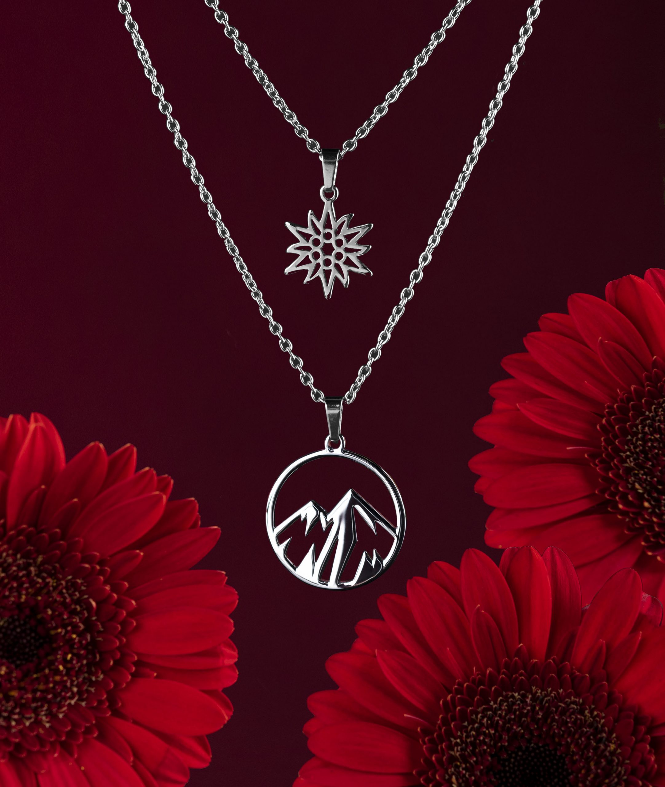 Dvojradový náhrdelník - hory kruh 1