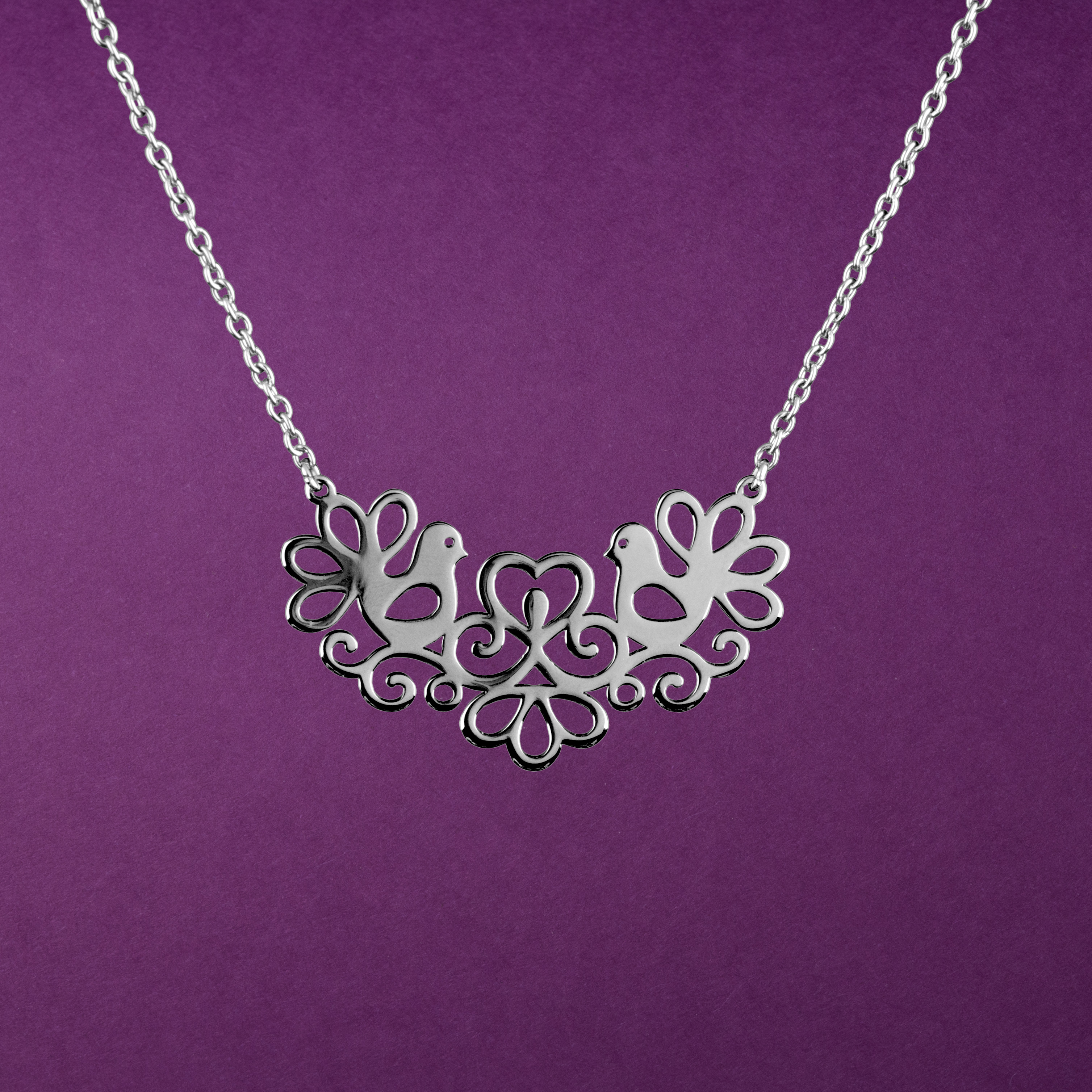 Náhrdelník holubice - krátky