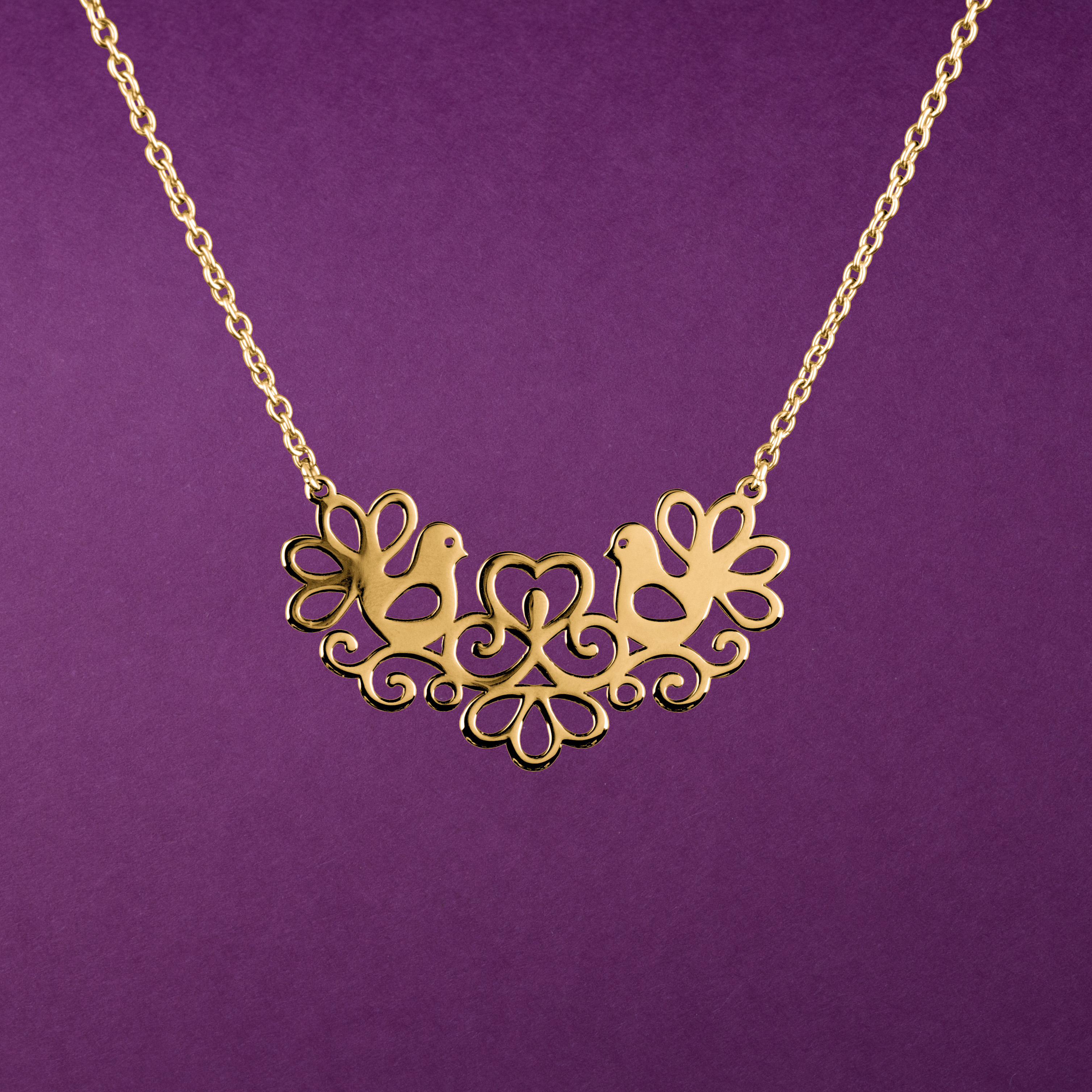 Náhrdelník holubice - krátky