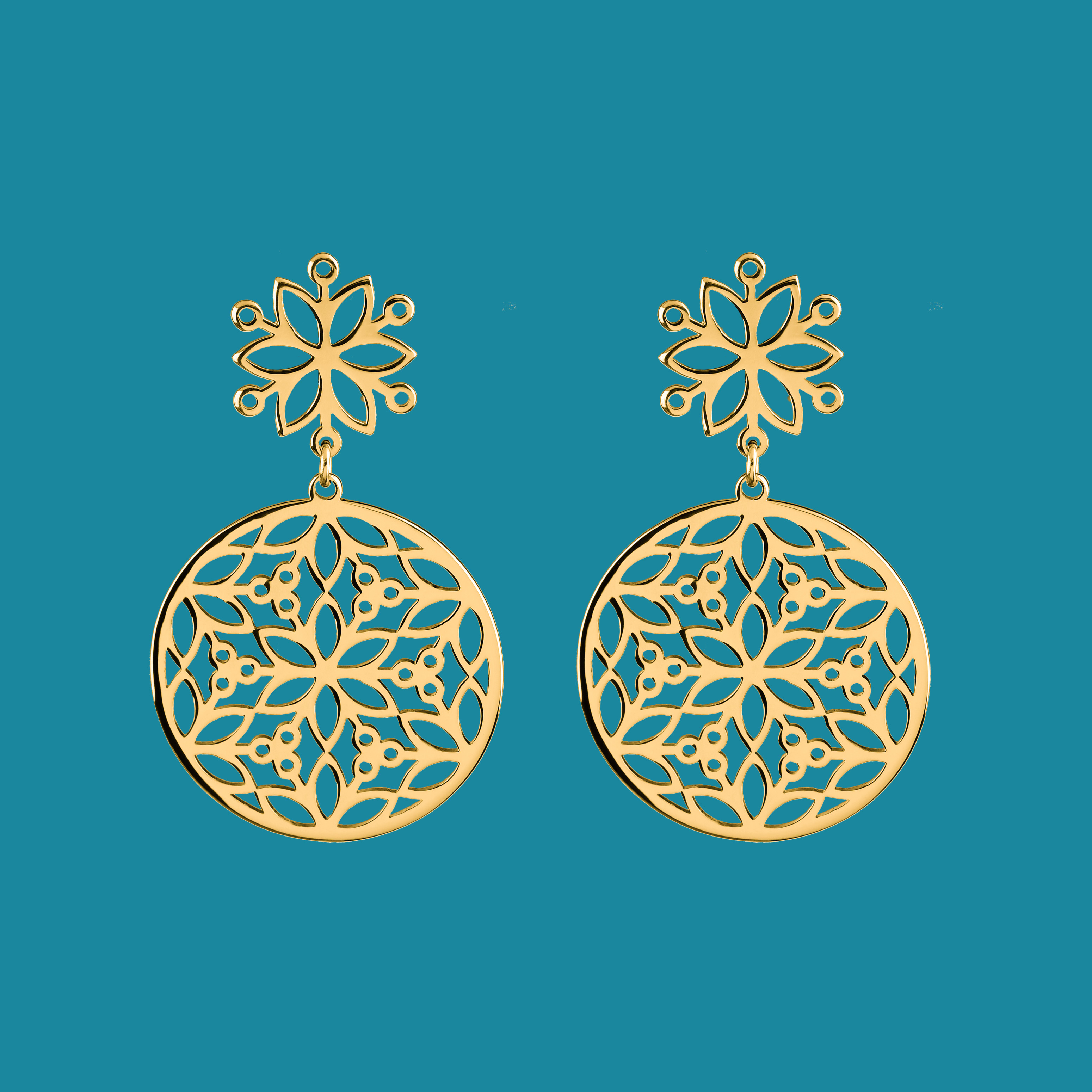 Náušnice Kvet života - kruh 3