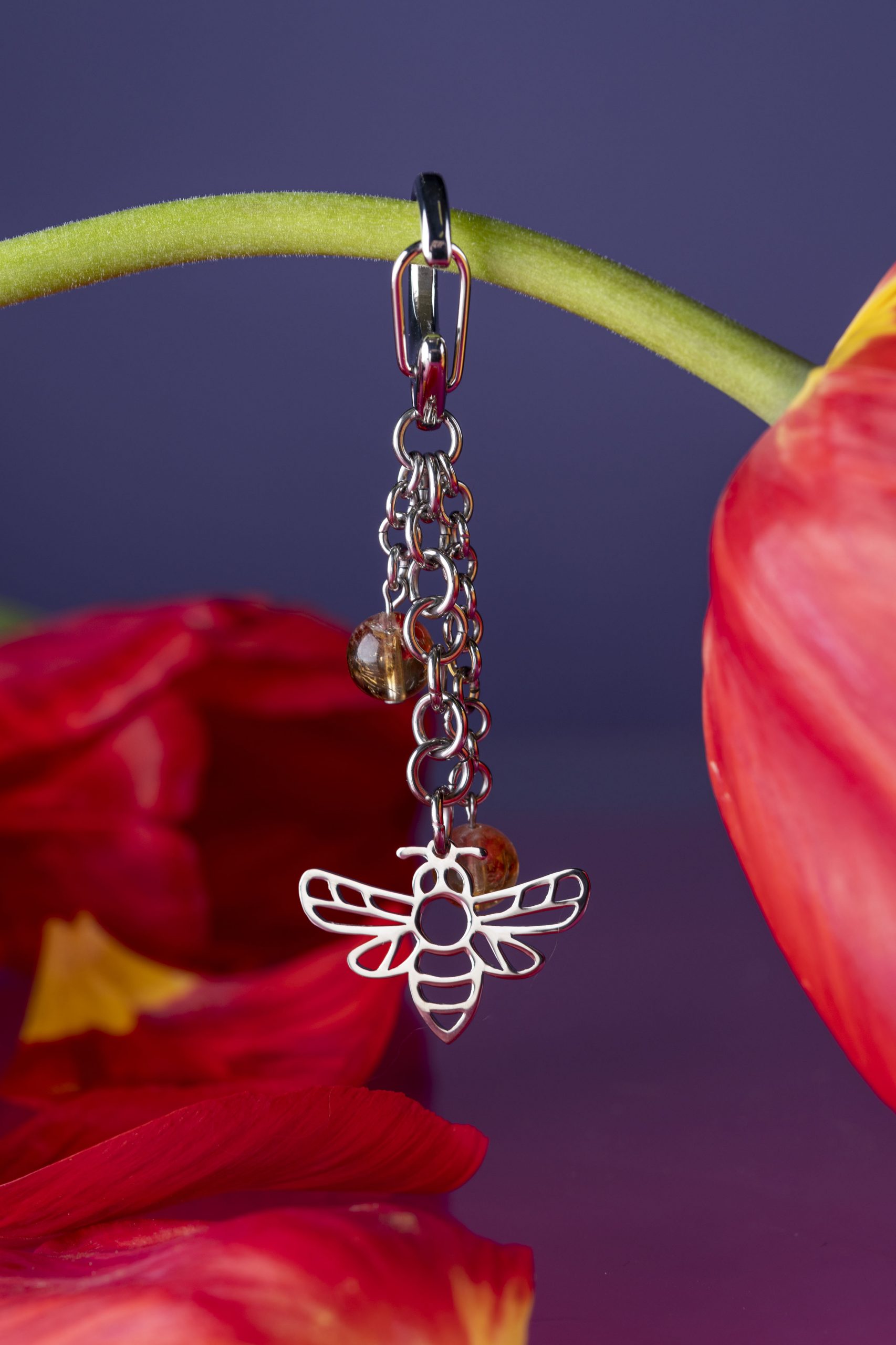 Kľúčenka - včela 1 + citrín