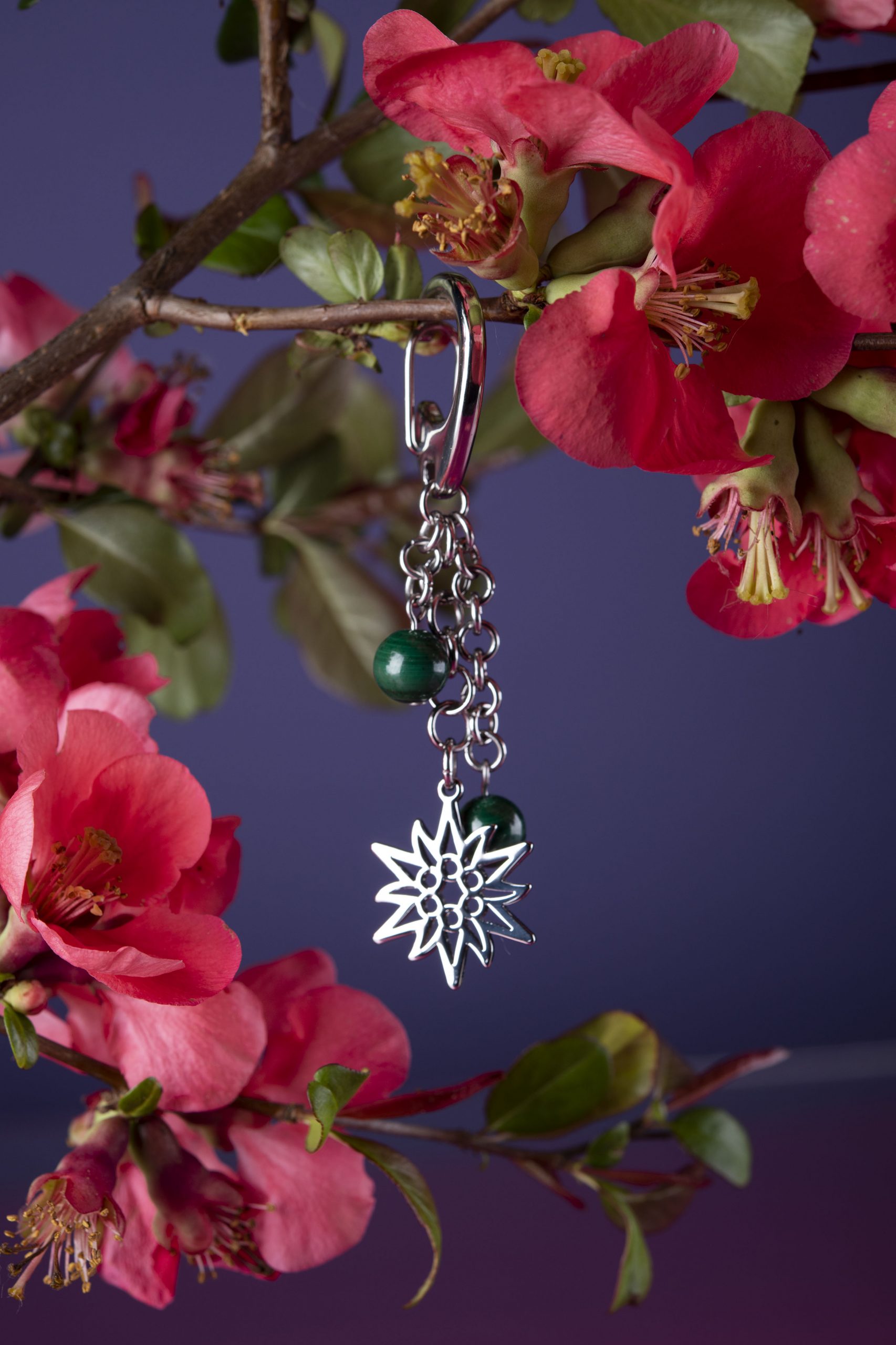 Kľúčenka - plesnivec + malachit