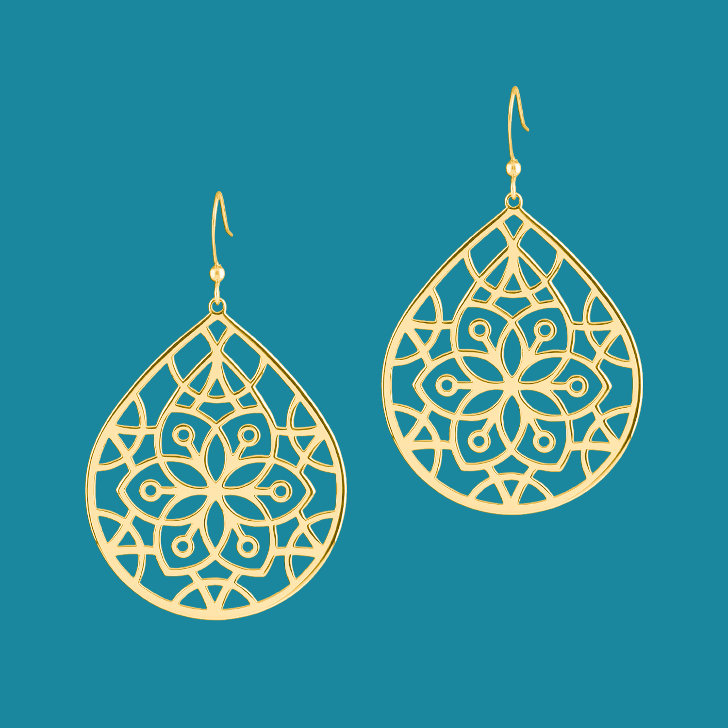 Náušnice Kvet života - slza 1