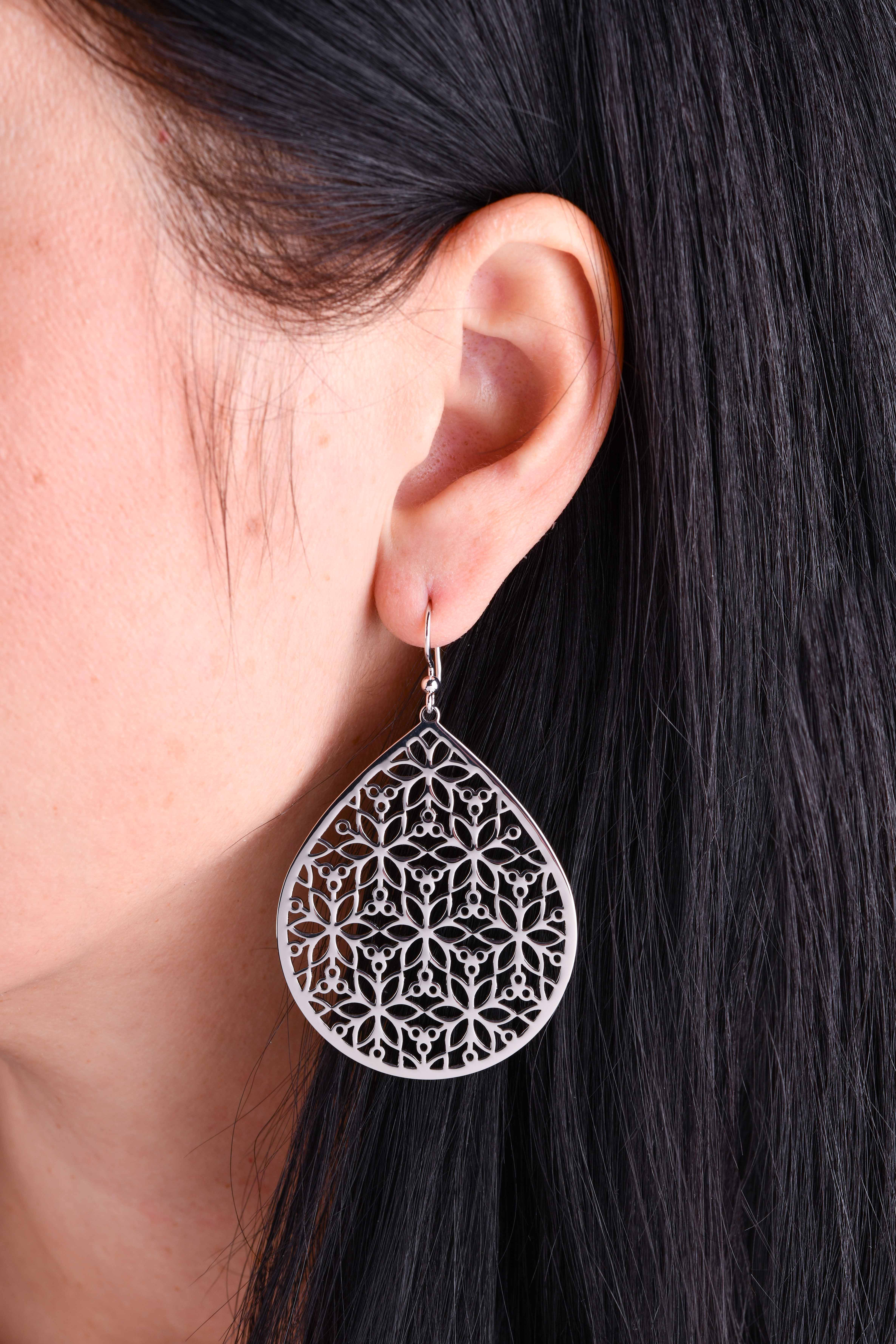 Náušnice Kvet života - slza 2