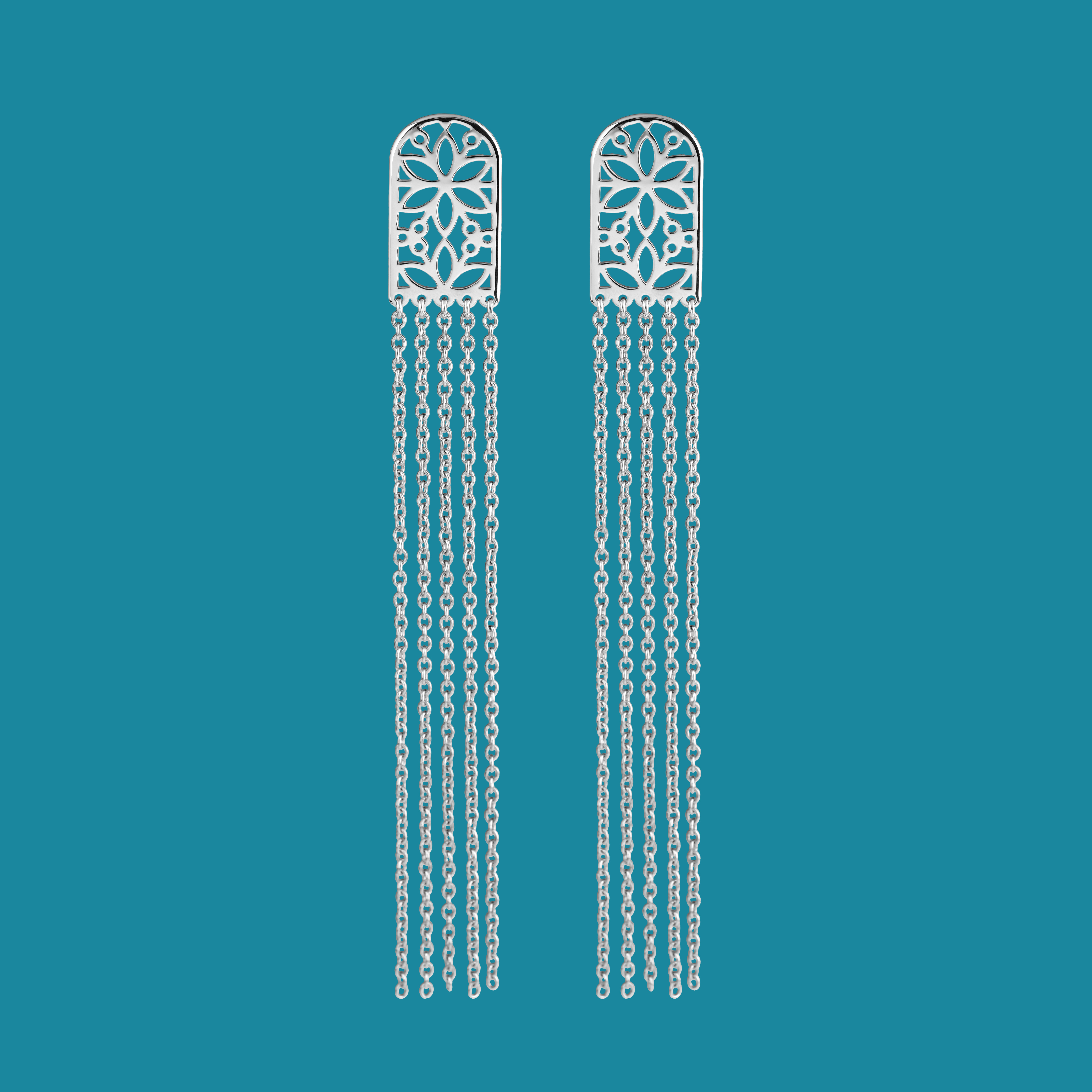 Náušnice Kvet života vodopád 1