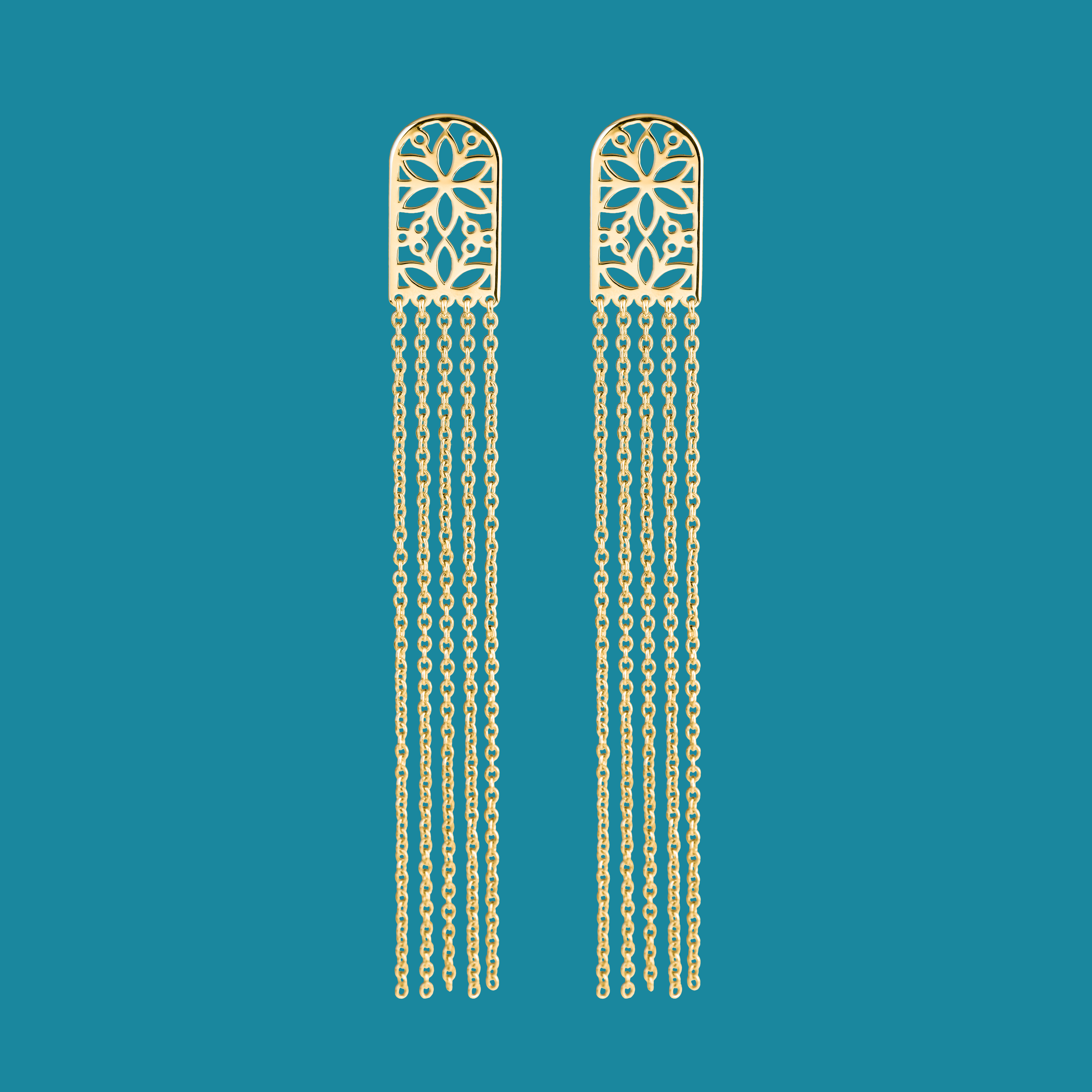 Náušnice Kvet života vodopád 1