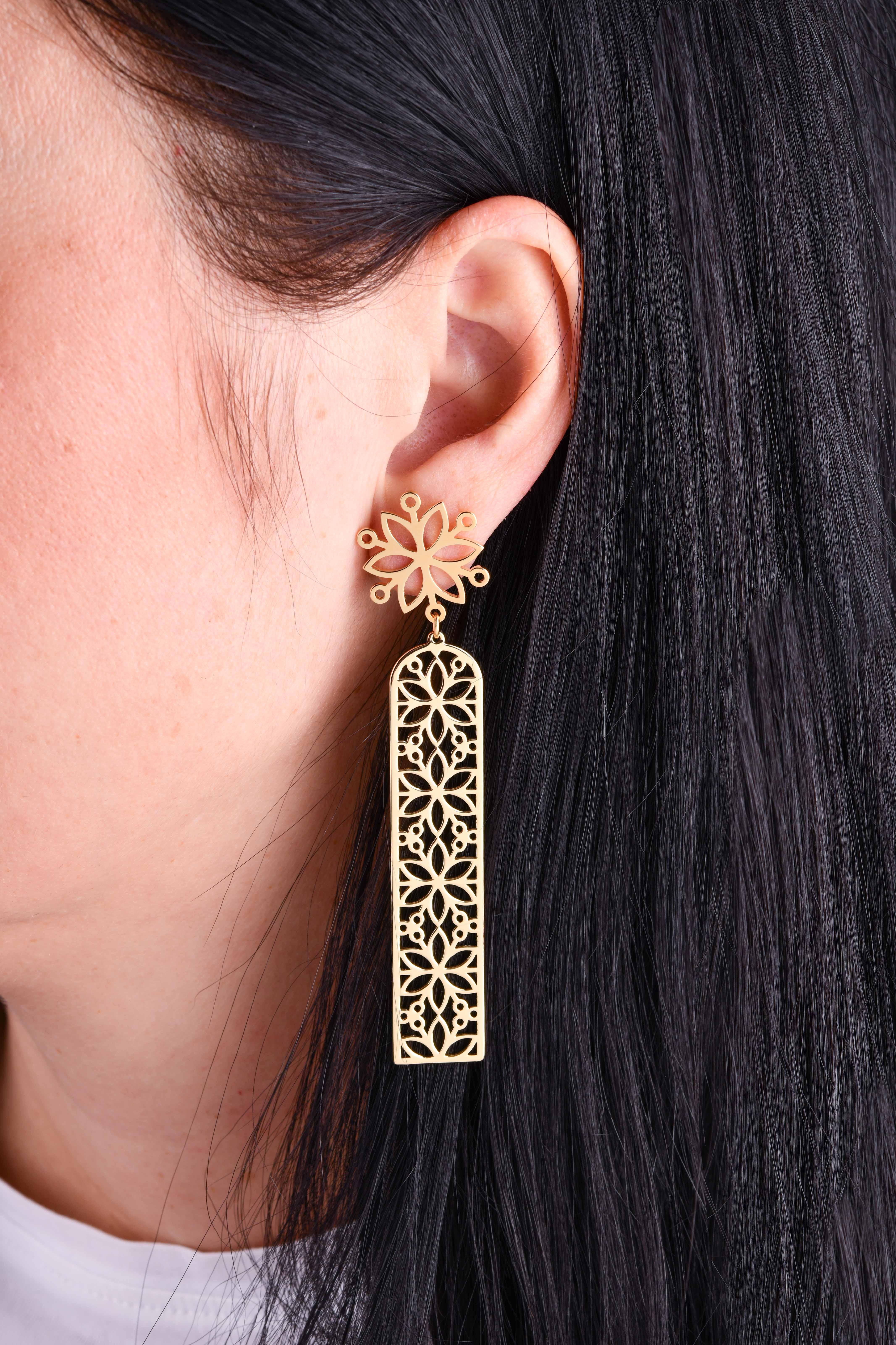 Náušnice Kvet života - pás