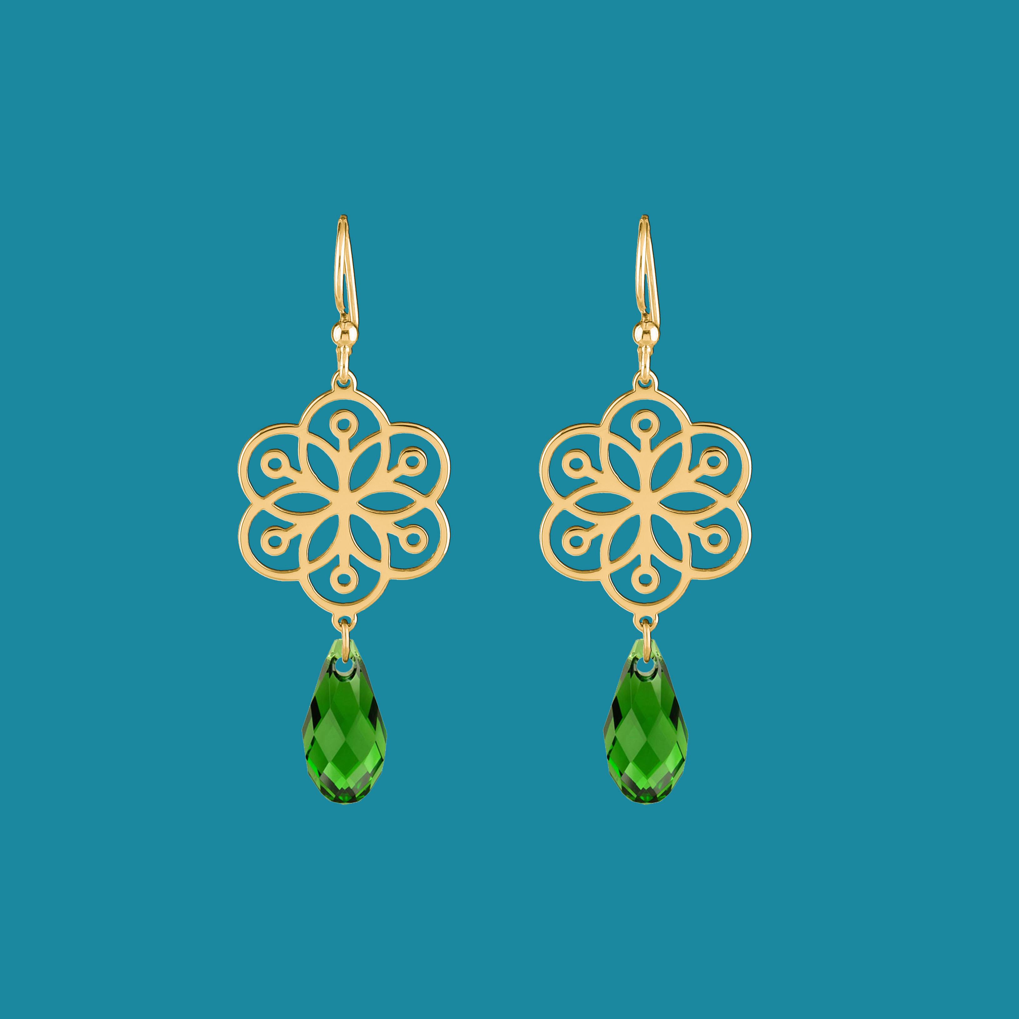 Náušnice Kvet života 1 - swarovski