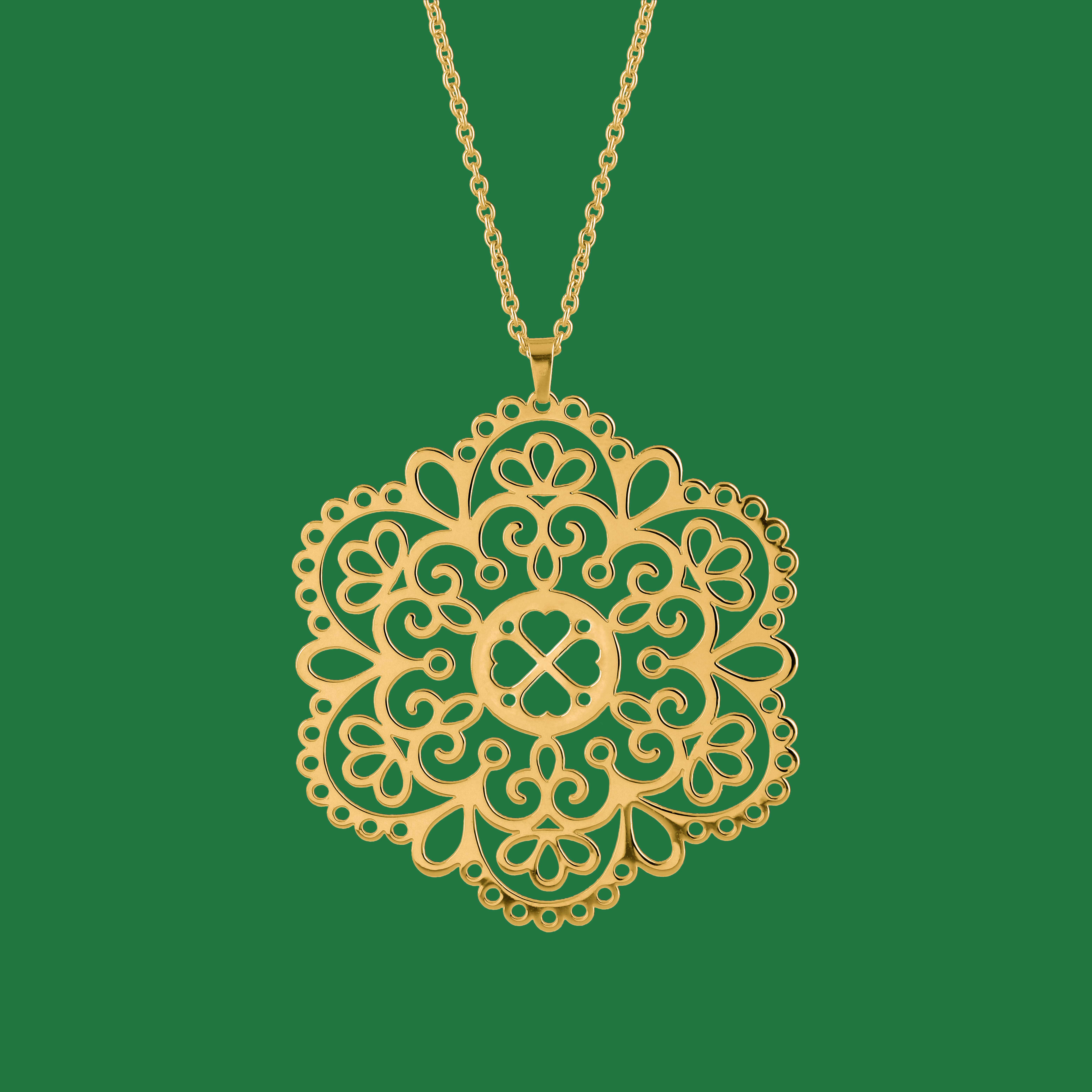 Prívesok čipka 1 - štvorlístok