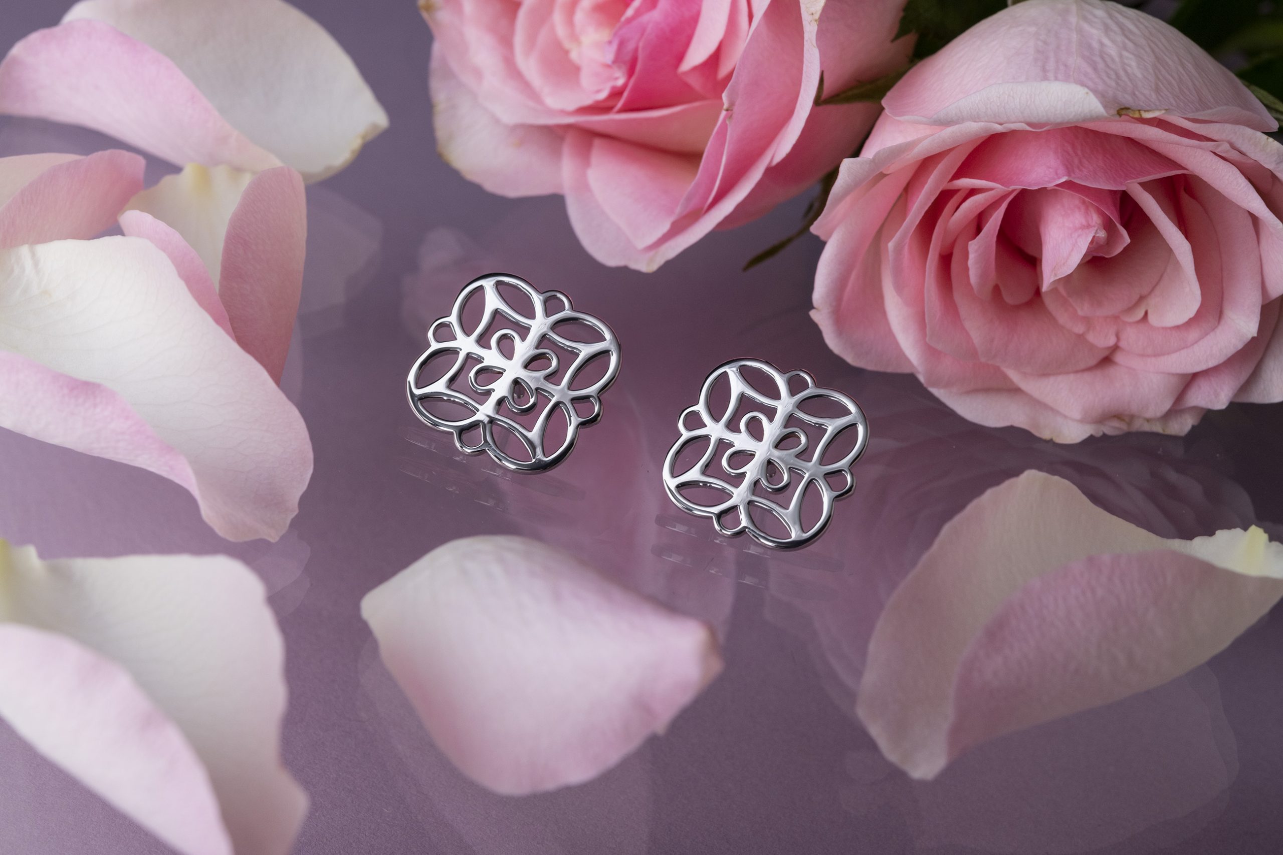 Napichovacie náušnice - Libay ornament 2cm