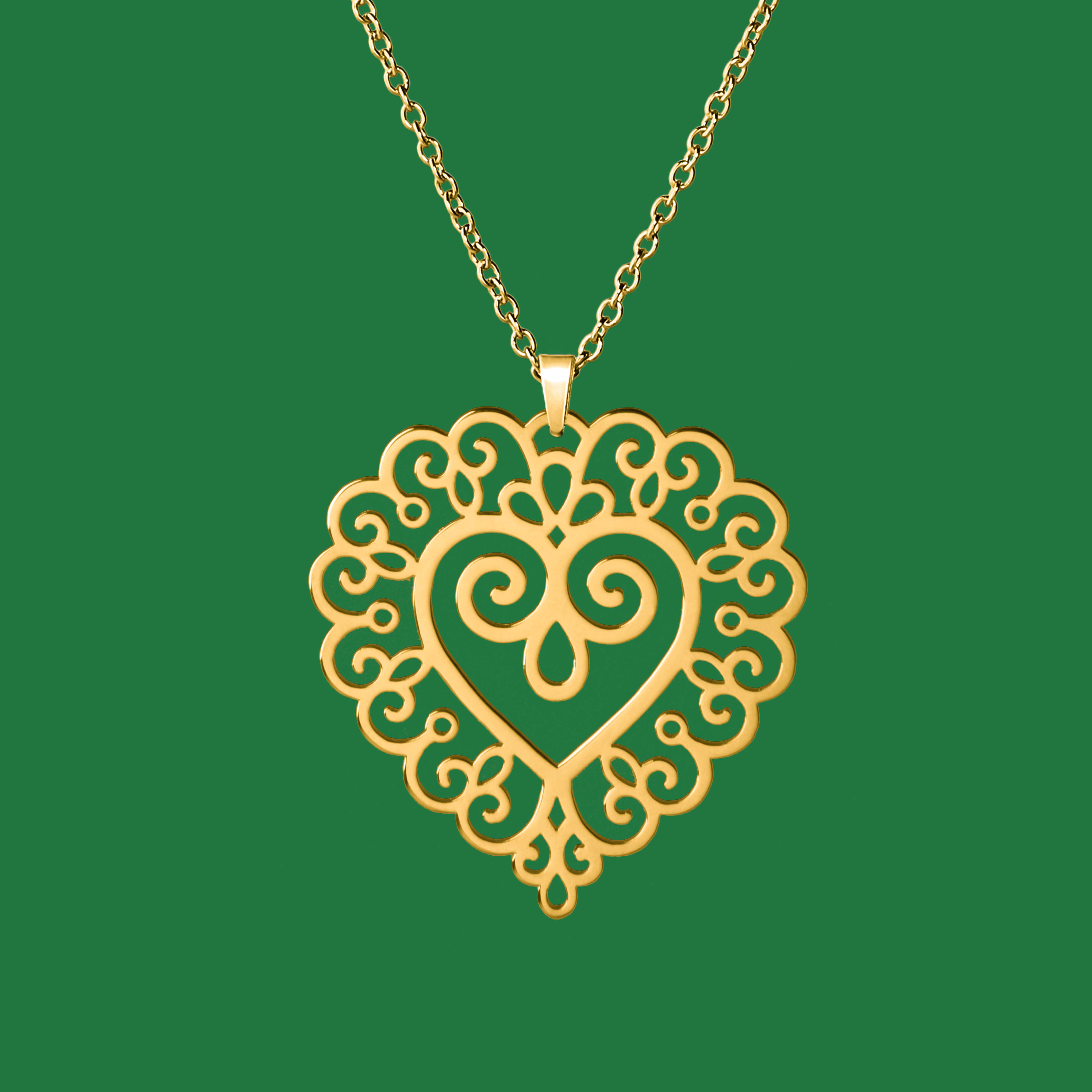 Prívesok čipka 3 - srdce