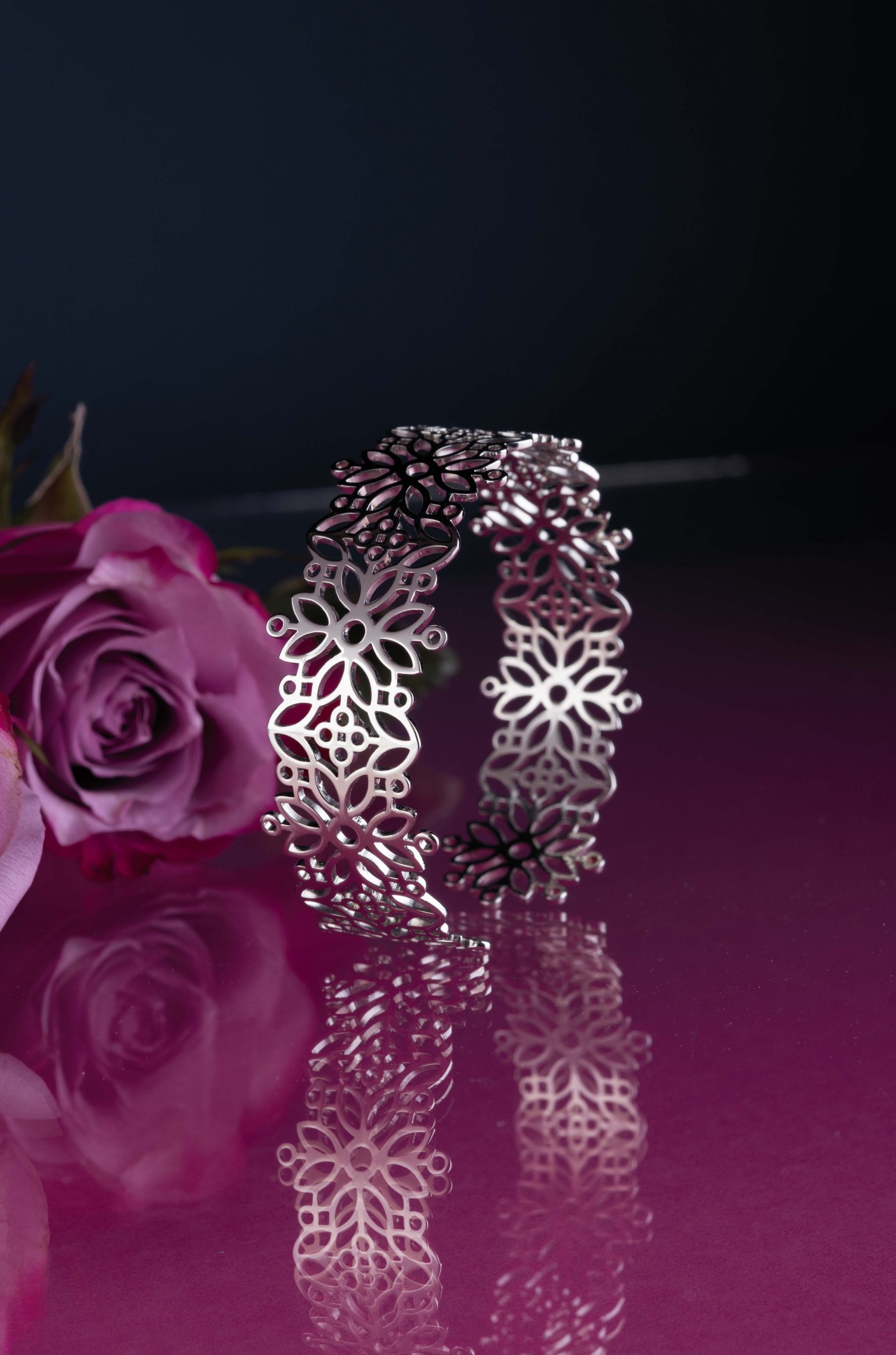 Náramok modrotlač ornament 1 - pás