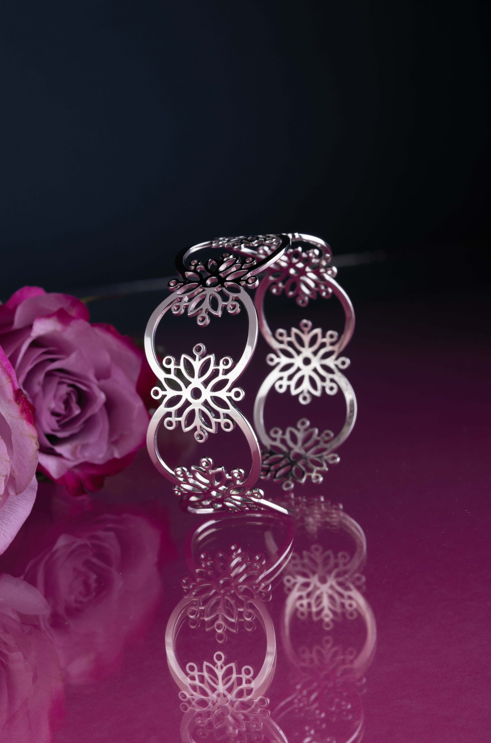 Náramok modrotlač ornament 2 - pás