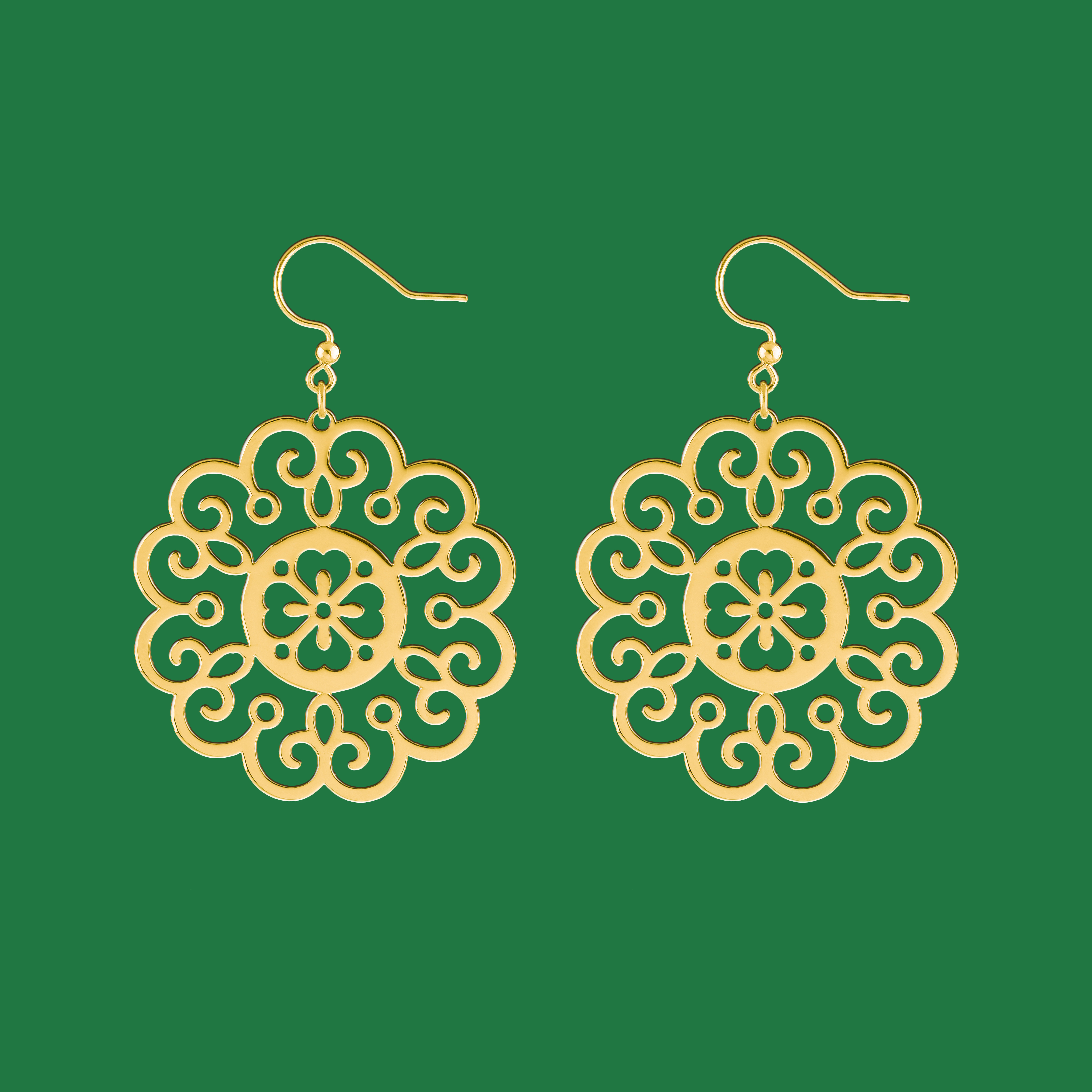 Náušnice čipka 2 - nezábudka