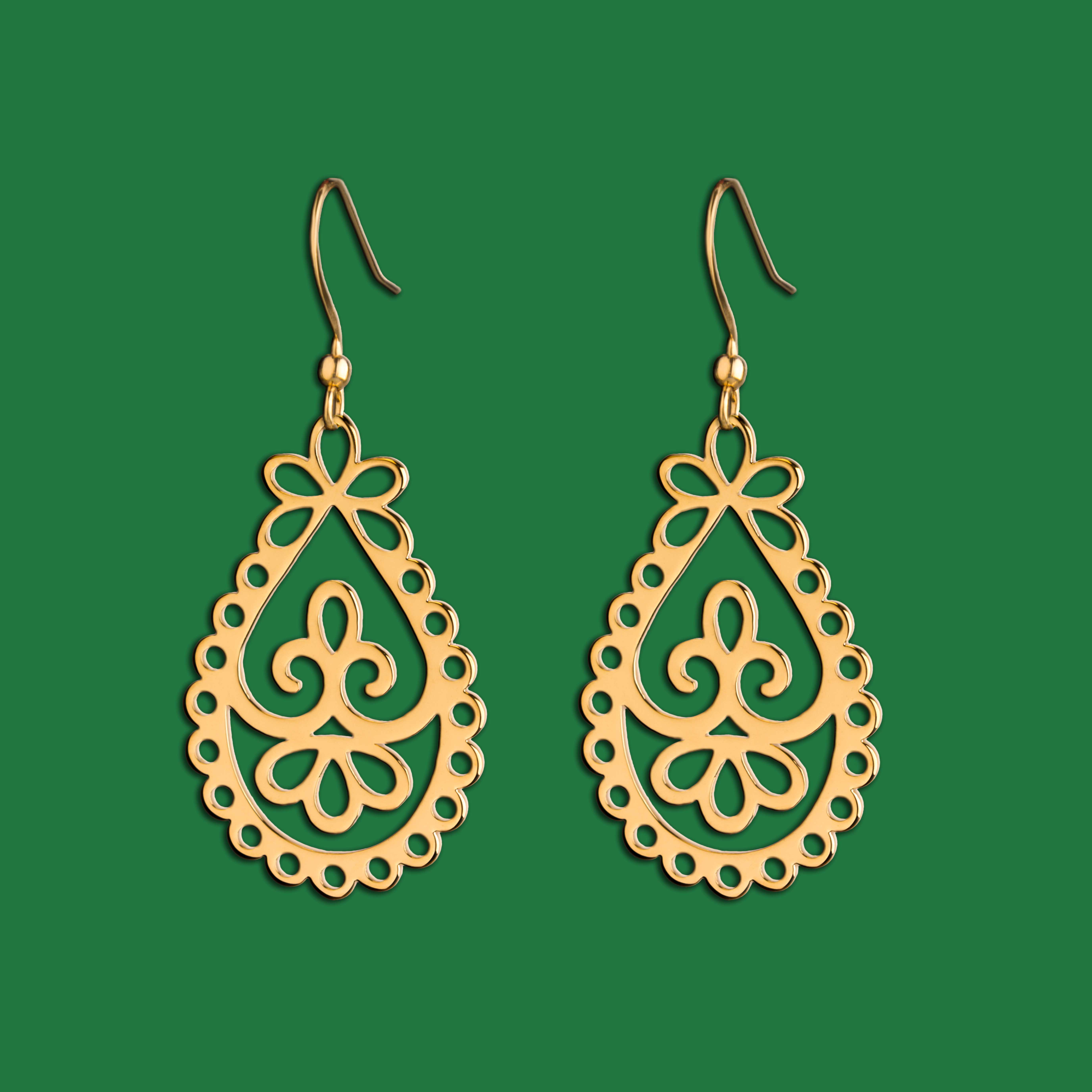 Náušnice čipka 5 - slza 1