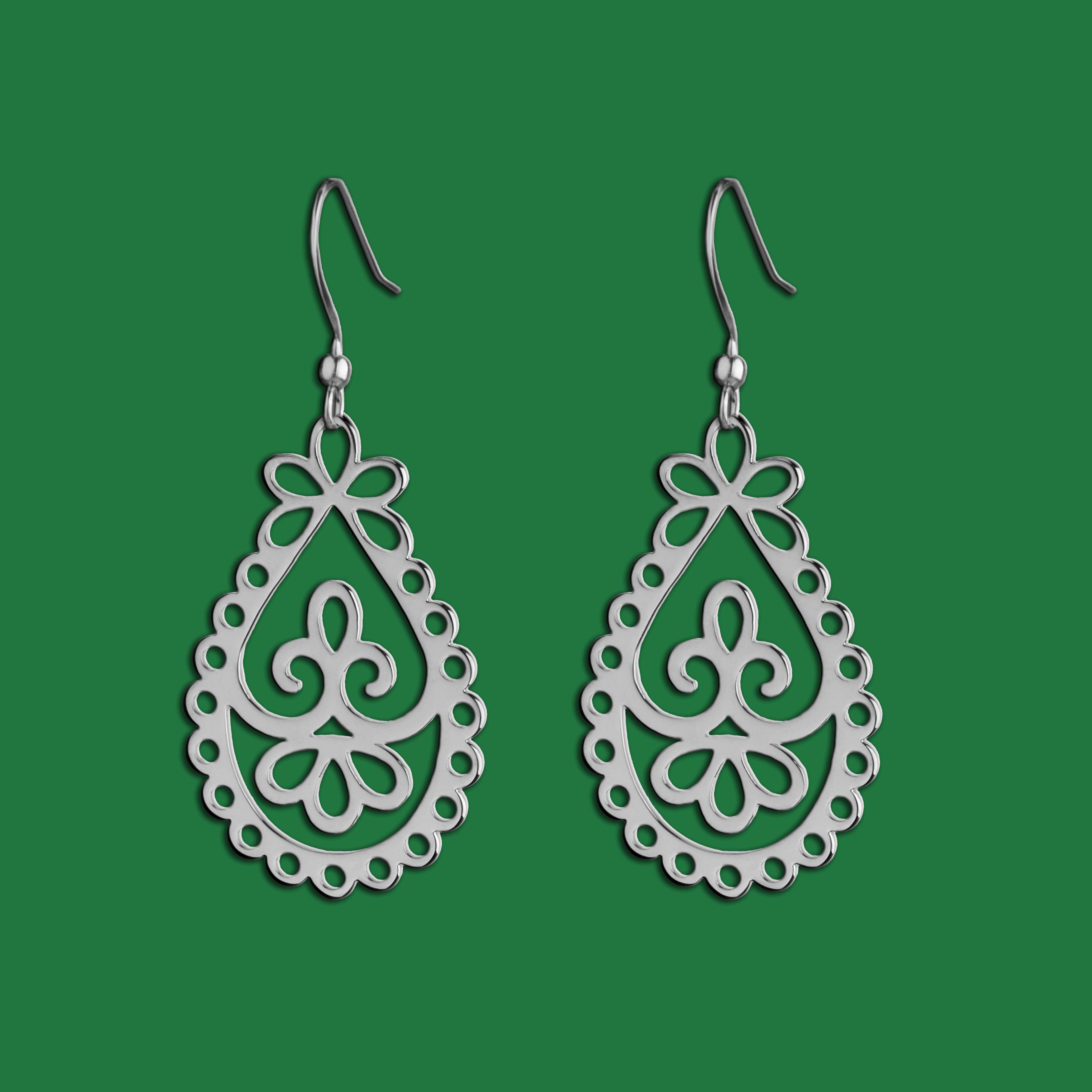 Náušnice čipka 5 - slza 1